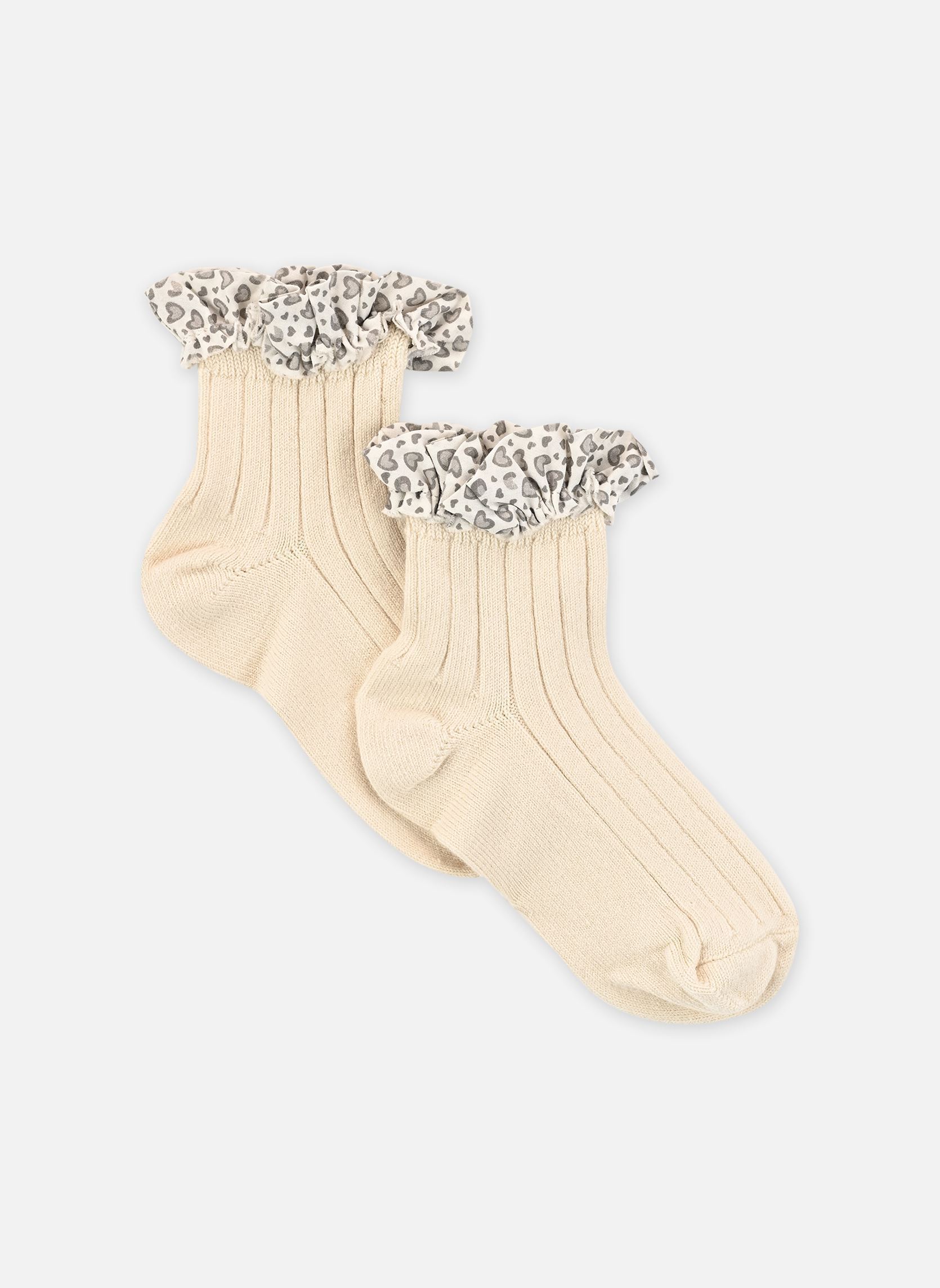 Chaussettes Léa fille blanc Collégien Chaussettes Léa fille blanc DOUX AGNEAUX