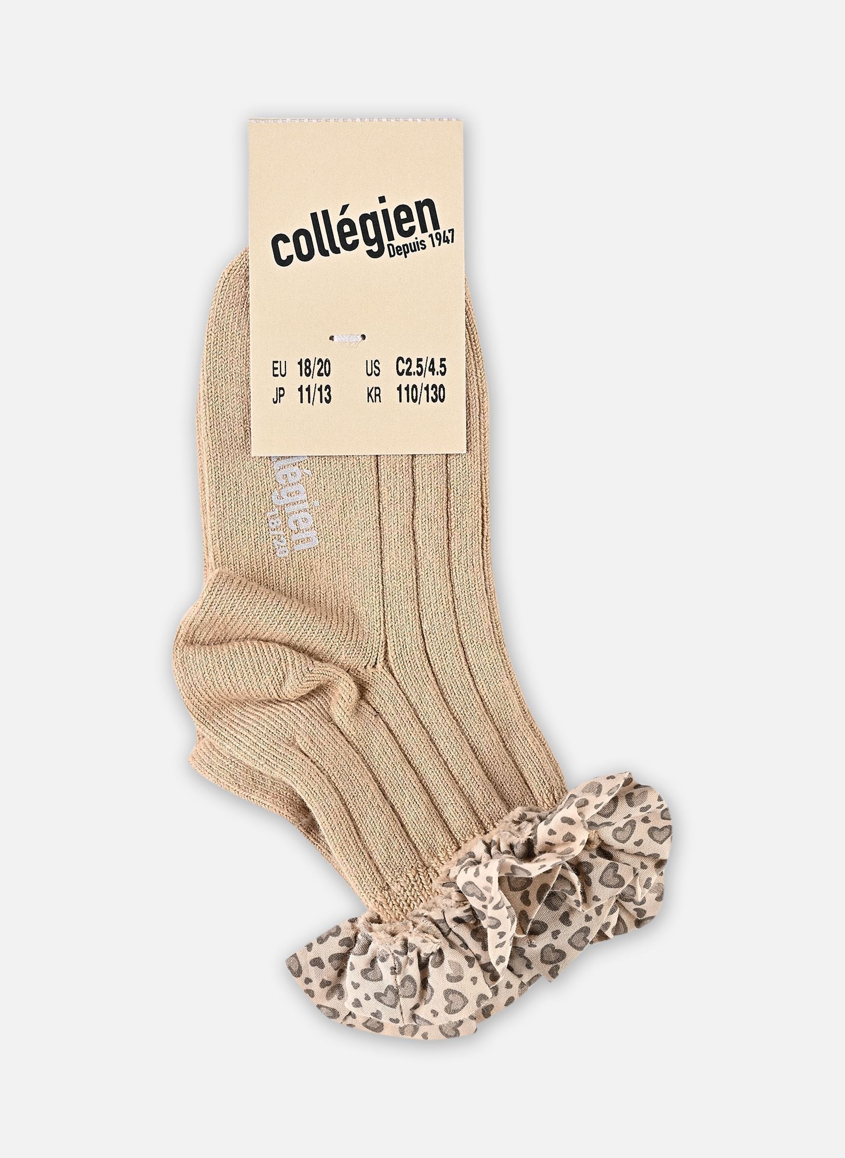 Socken Léa mädchen beige Collégien Socken Léa mädchen beige SABLE