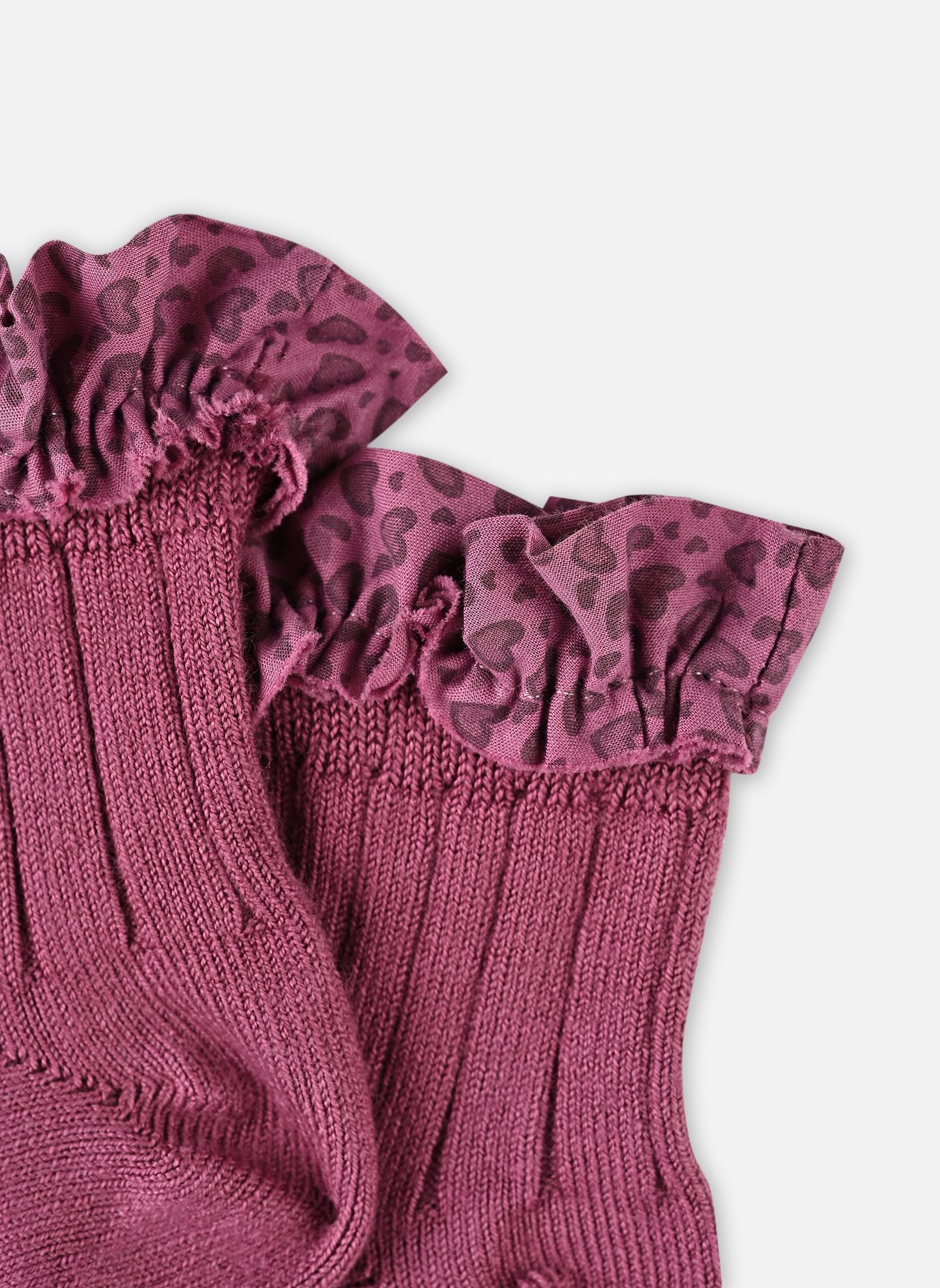 Chaussettes Léa fille violet Collégien Chaussettes Léa fille violet RAISIN ROSE
