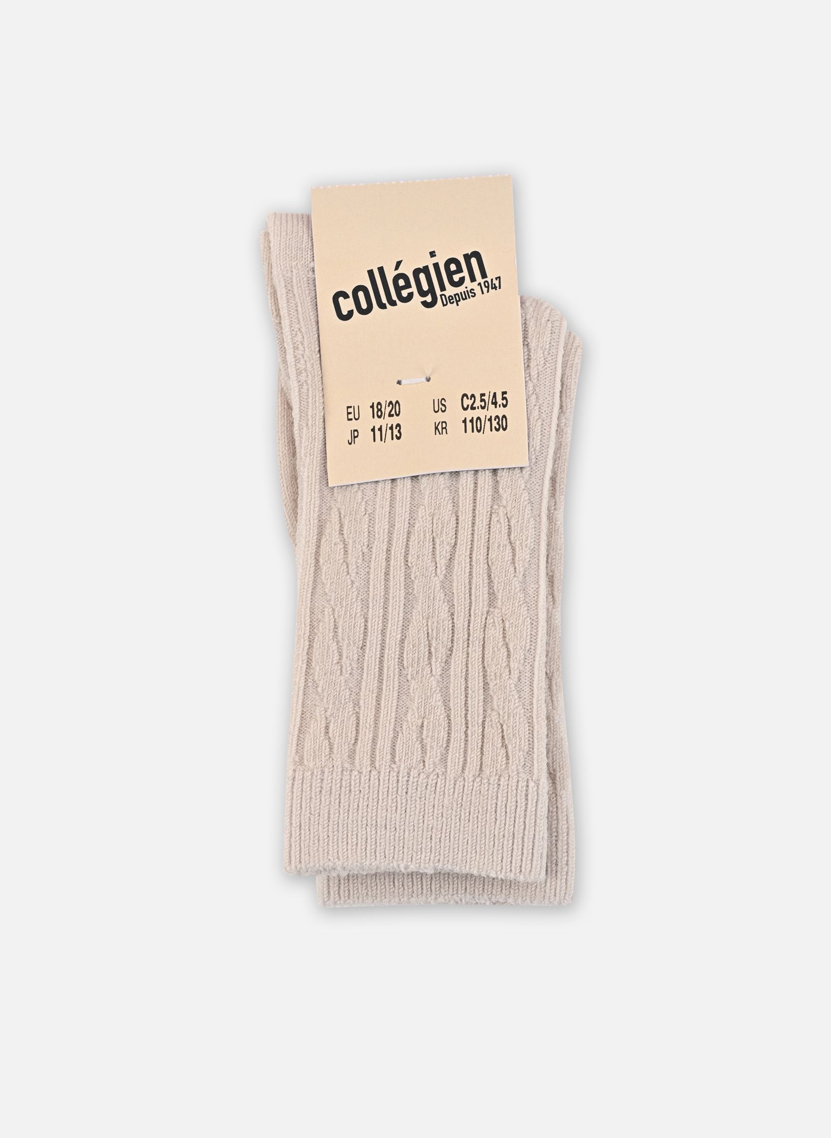 Chaussettes Alix fille blanc Collégien Chaussettes Alix fille blanc DOUX AGNEAUX