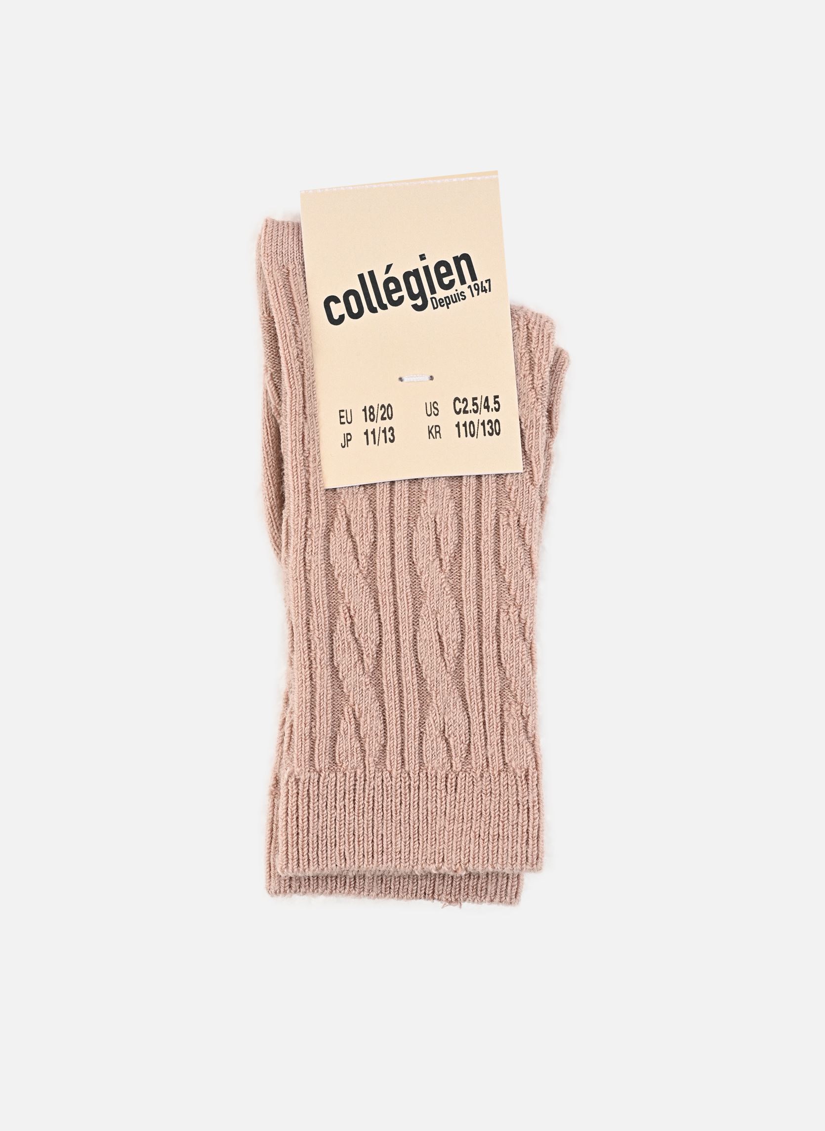 Socken Alix mädchen rosa Collégien Socken Alix mädchen rosa VIEUX ROSE