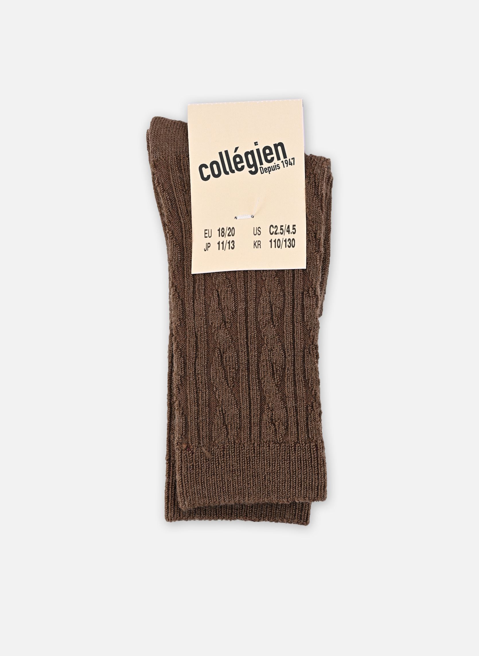 Socken Alix mädchen braun Collégien Socken Alix mädchen braun CHOCOLAT AU LAIT