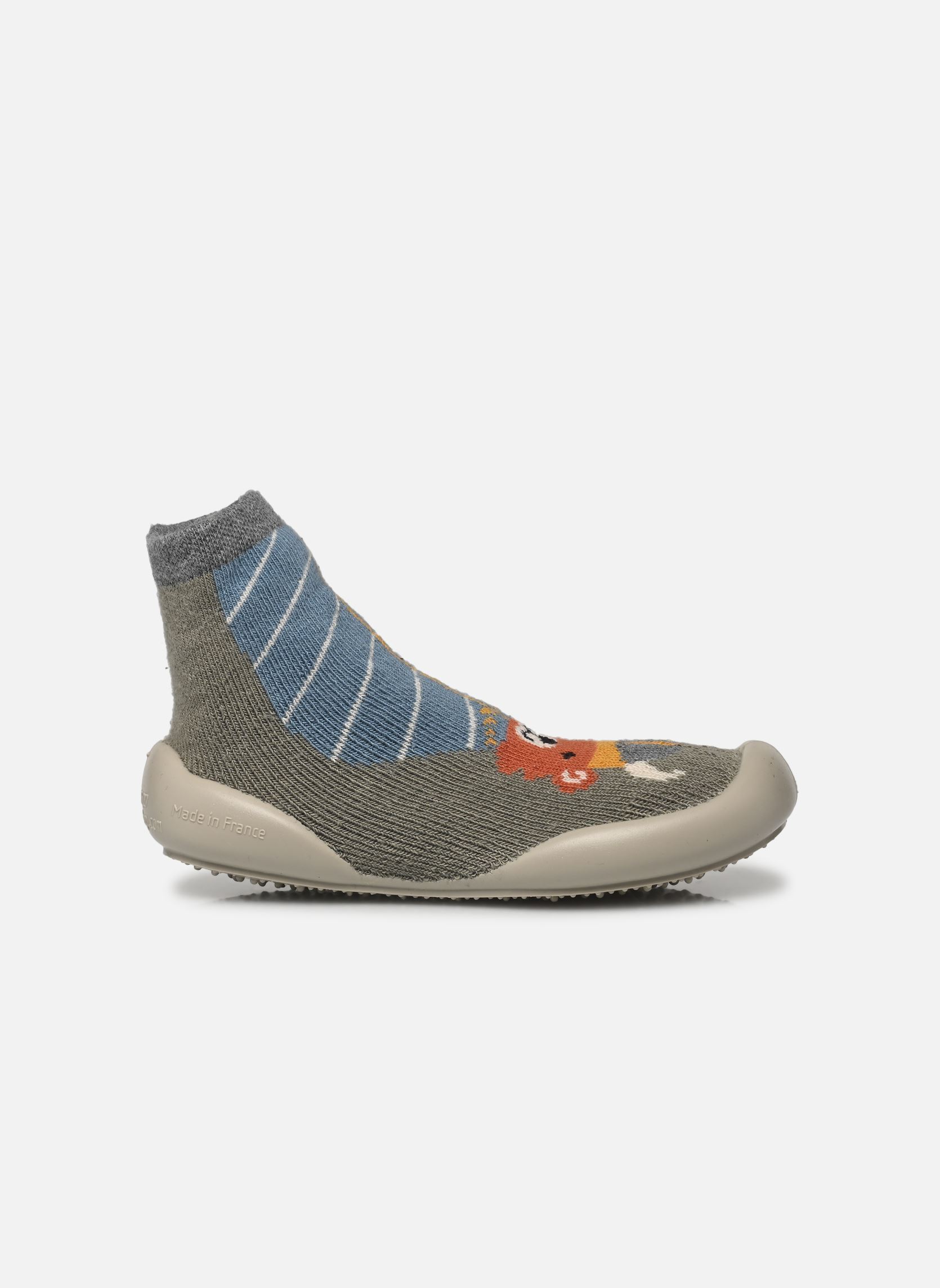 Chaussons Bjorn gris Collégien Chaussons Bjorn gris GRIS / BLEU
