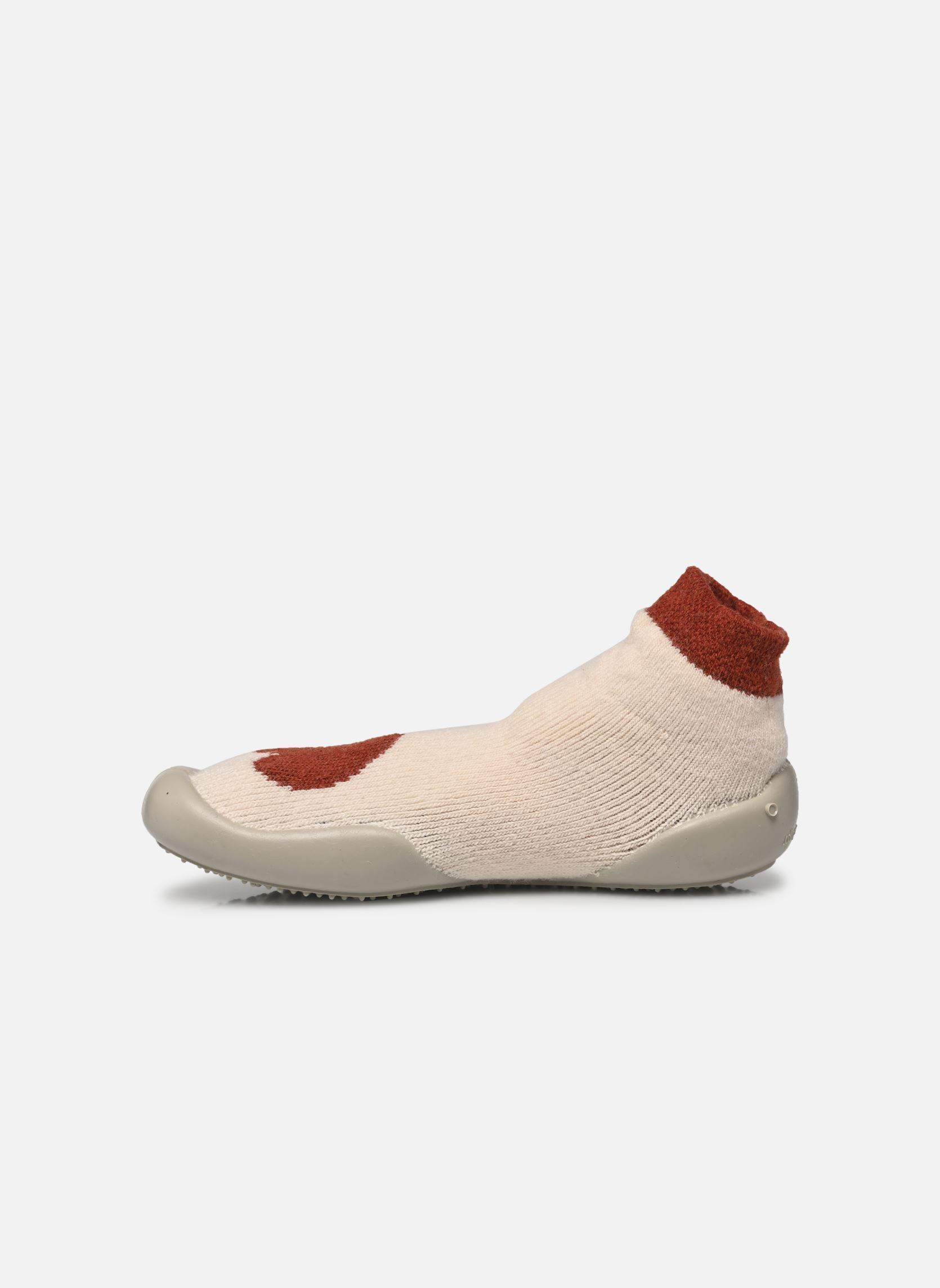 Chaussons Coeur en Chocolat fille blanc Collégien Chaussons Coeur en Chocolat fille blanc ECRU K