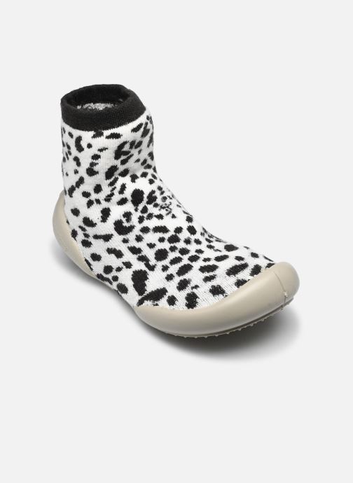 Collégien Chaussons Léopard garçon blanc