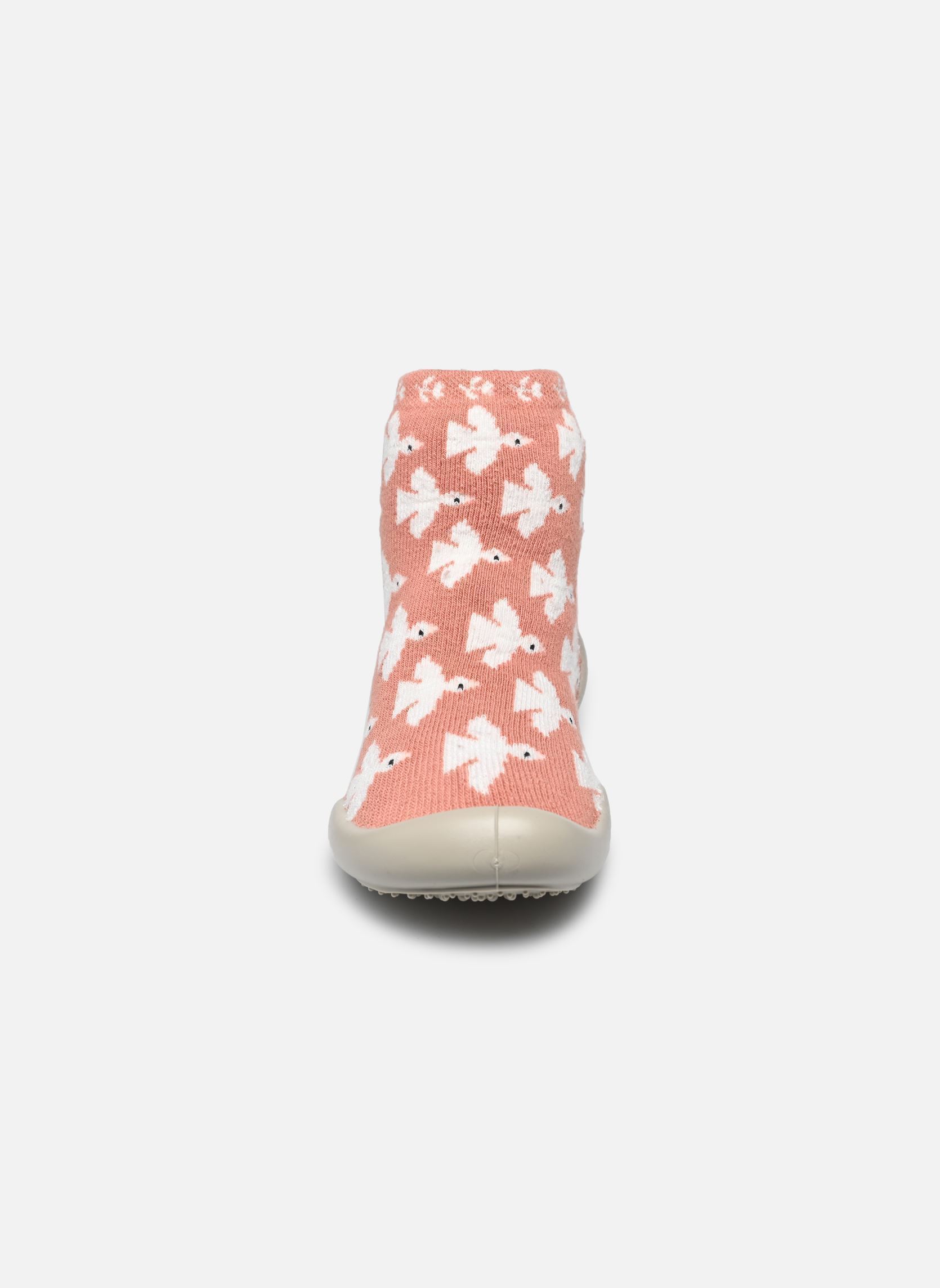 Chaussons Oiseaux fille rose Collégien Chaussons Oiseaux fille rose BLANC /ROSE