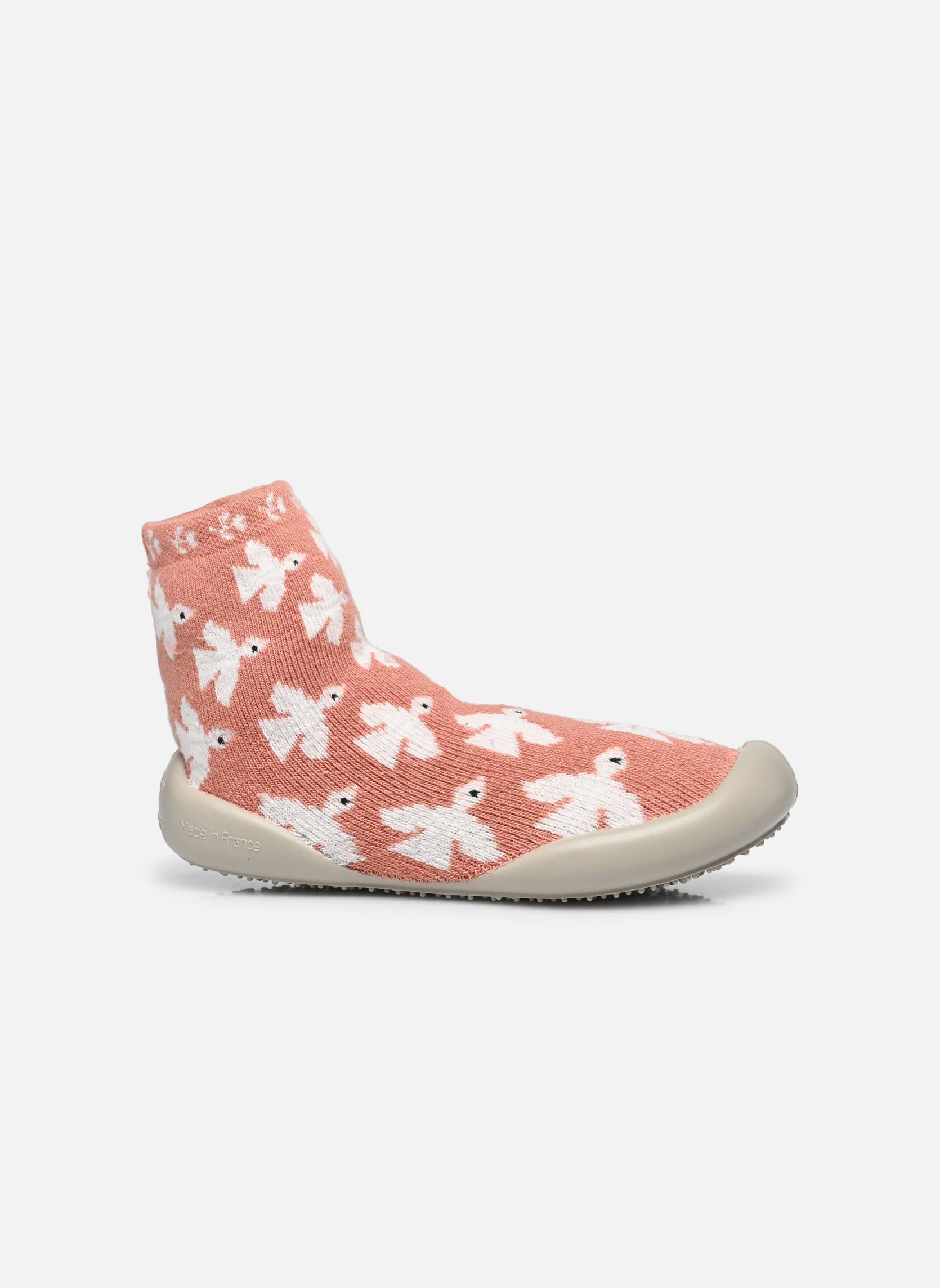 Chaussons Oiseaux fille rose Collégien Chaussons Oiseaux fille rose BLANC /ROSE