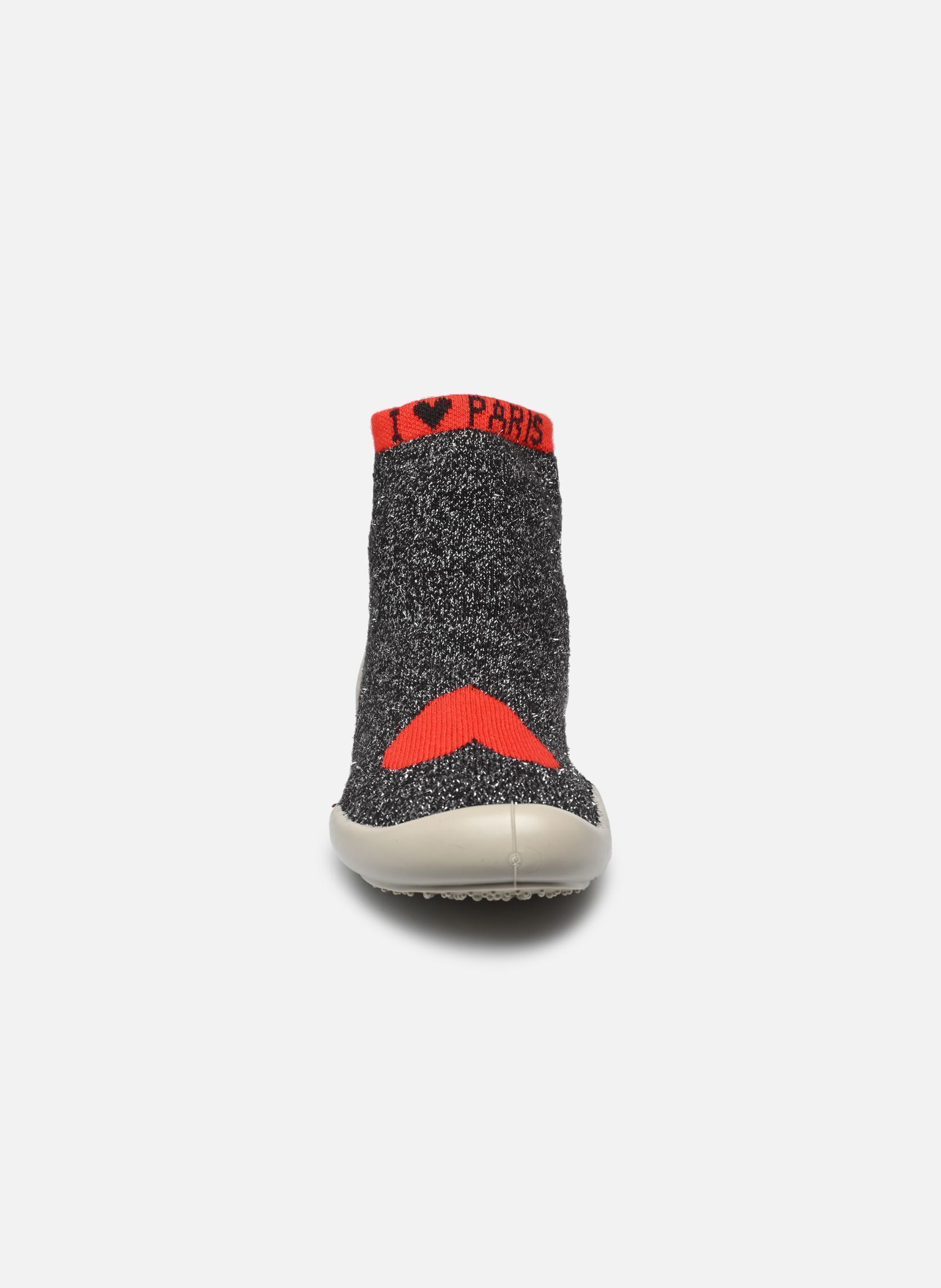 Chaussons Paris fille gris Collégien Chaussons Paris fille gris GRIS / ROUGE K