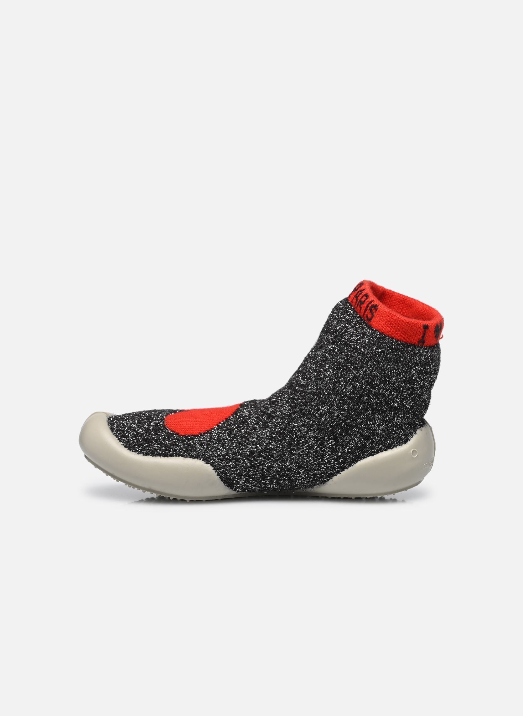 Chaussons Paris fille gris Collégien Chaussons Paris fille gris GRIS / ROUGE K