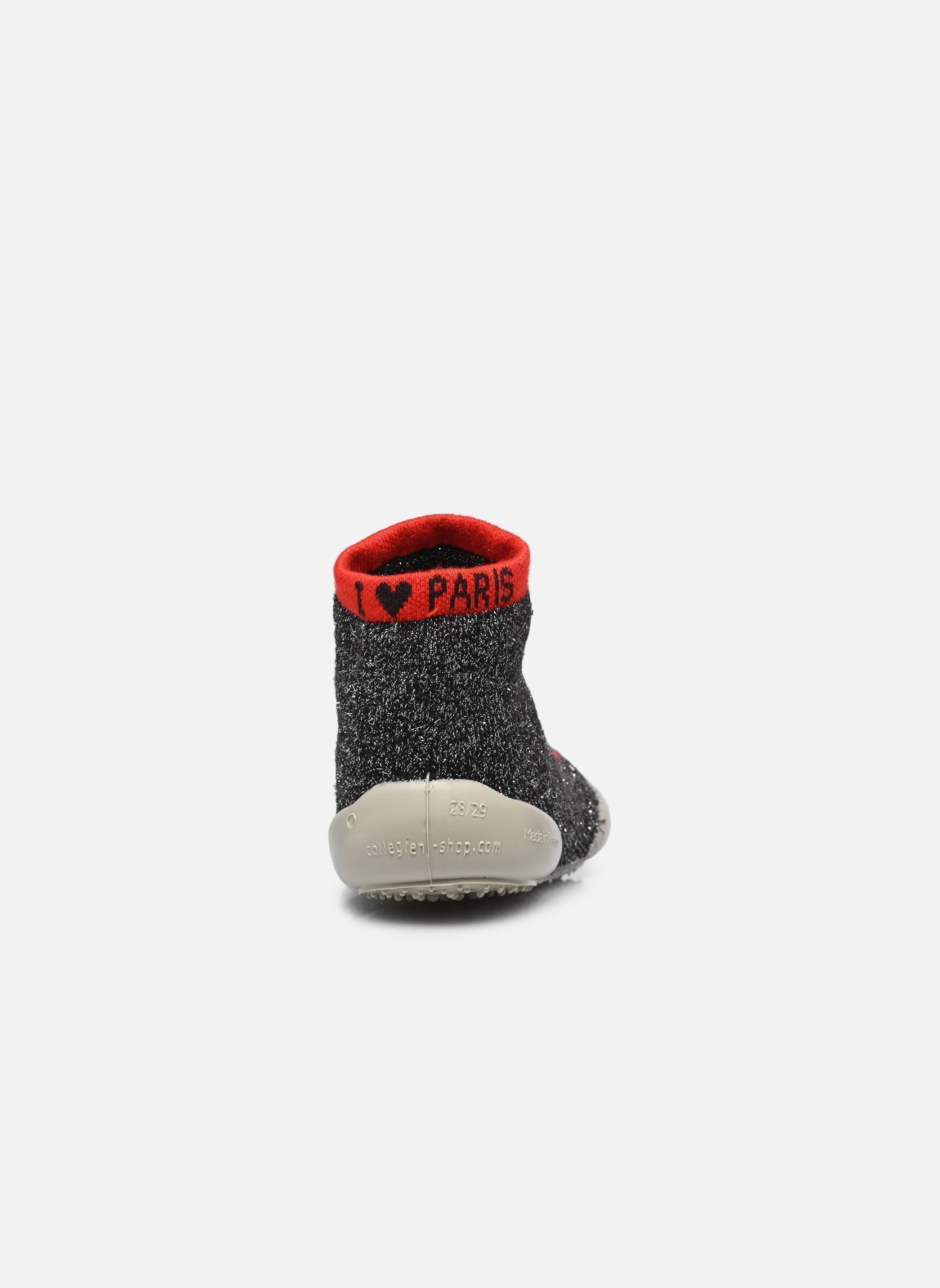 Chaussons Paris fille gris Collégien Chaussons Paris fille gris GRIS / ROUGE K