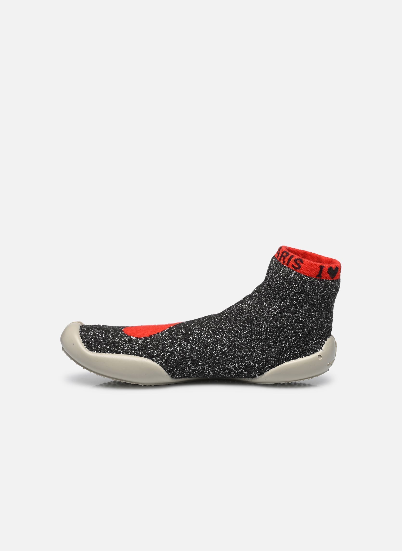 Chaussons Paris femme gris Collégien Chaussons Paris femme gris GRIS / ROUGE F