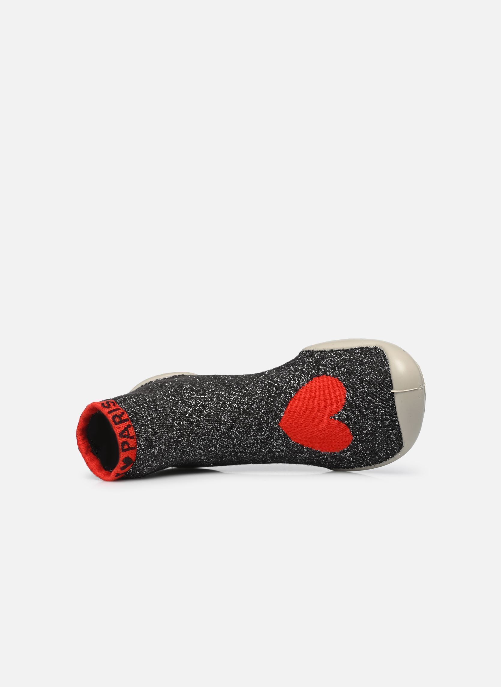 Chaussons Paris femme gris Collégien Chaussons Paris femme gris GRIS / ROUGE F