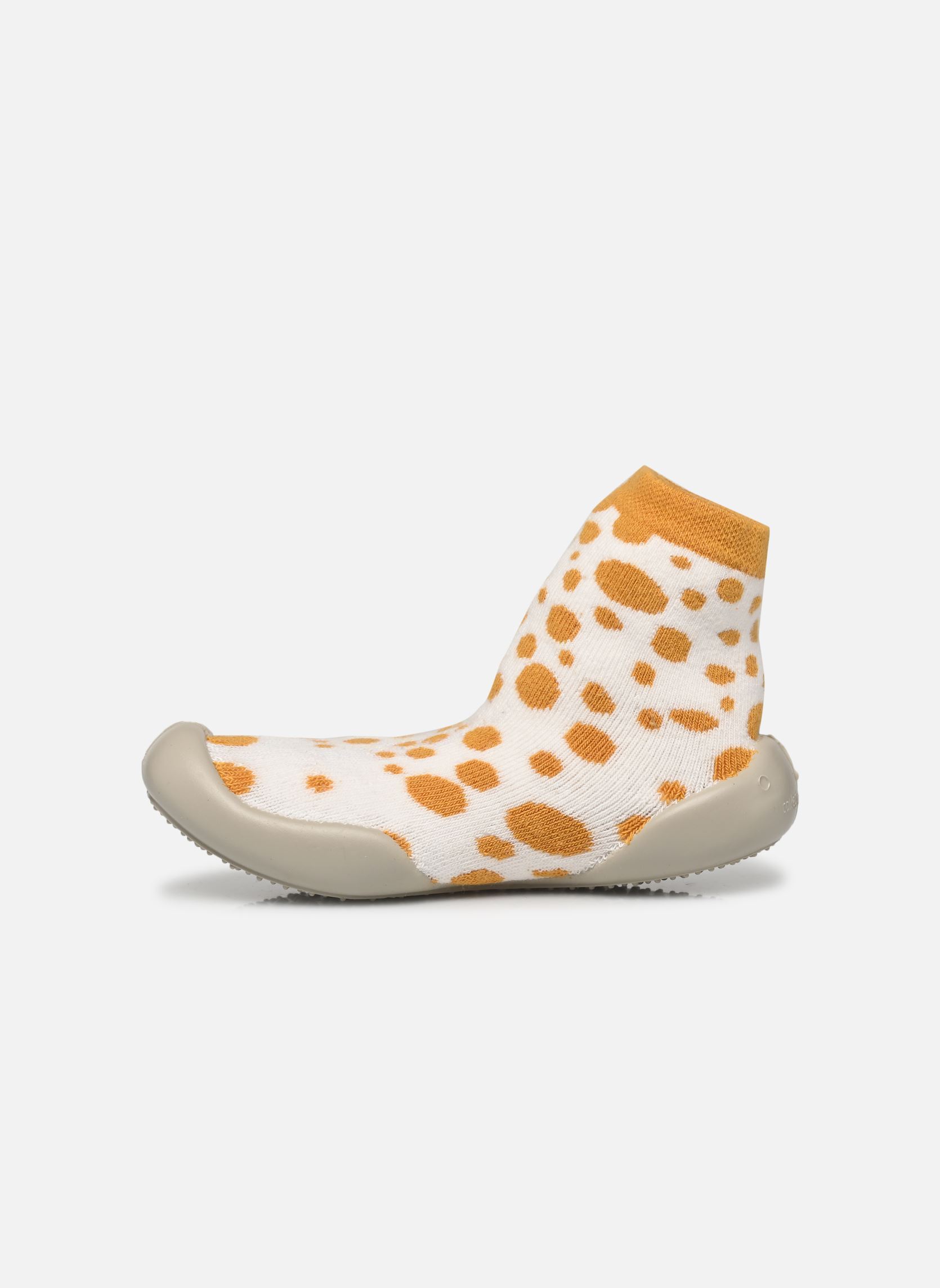 Hausschuhe Pois weiß Collégien Hausschuhe Pois weiß BLANC / GIRAFE