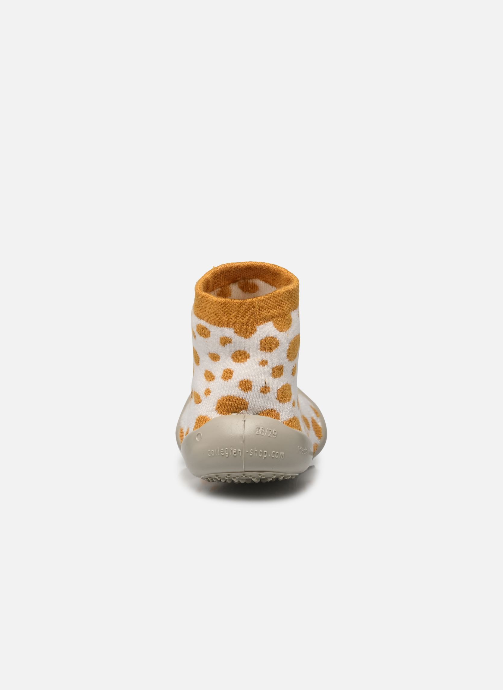 Hausschuhe Pois weiß Collégien Hausschuhe Pois weiß BLANC / GIRAFE