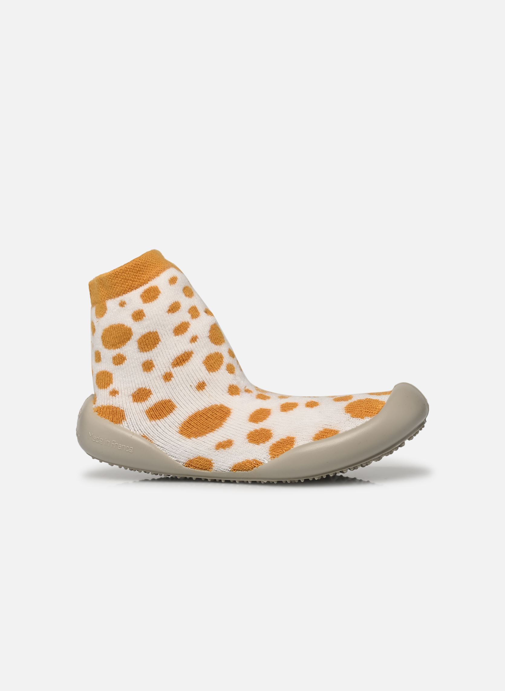 Hausschuhe Pois weiß Collégien Hausschuhe Pois weiß BLANC / GIRAFE