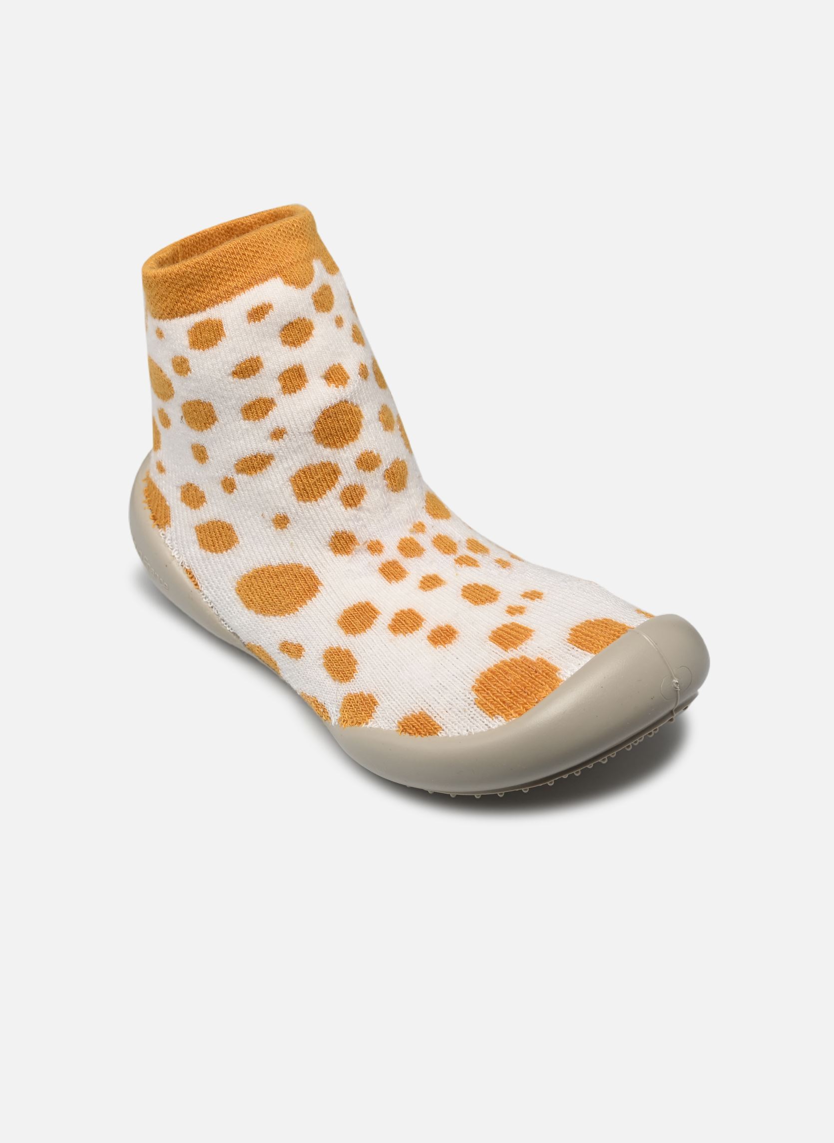 Hausschuhe Pois weiß Collégien Hausschuhe Pois weiß BLANC / GIRAFE