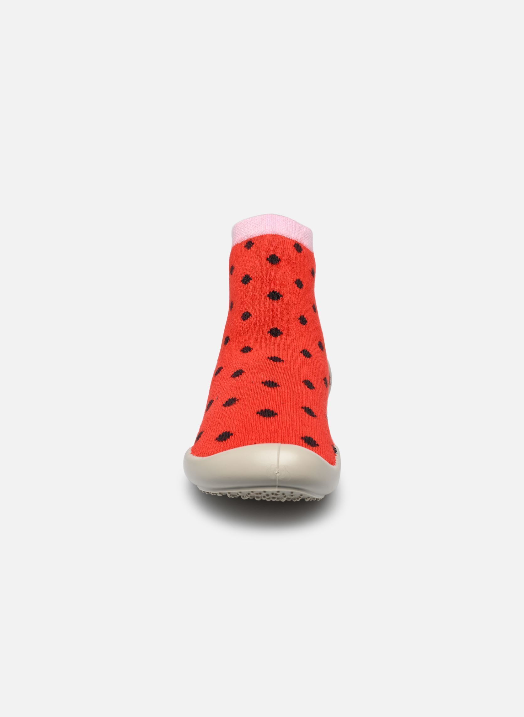 Chaussons Porte-Bonheur fille rouge Collégien Chaussons Porte-Bonheur fille rouge ROUGE