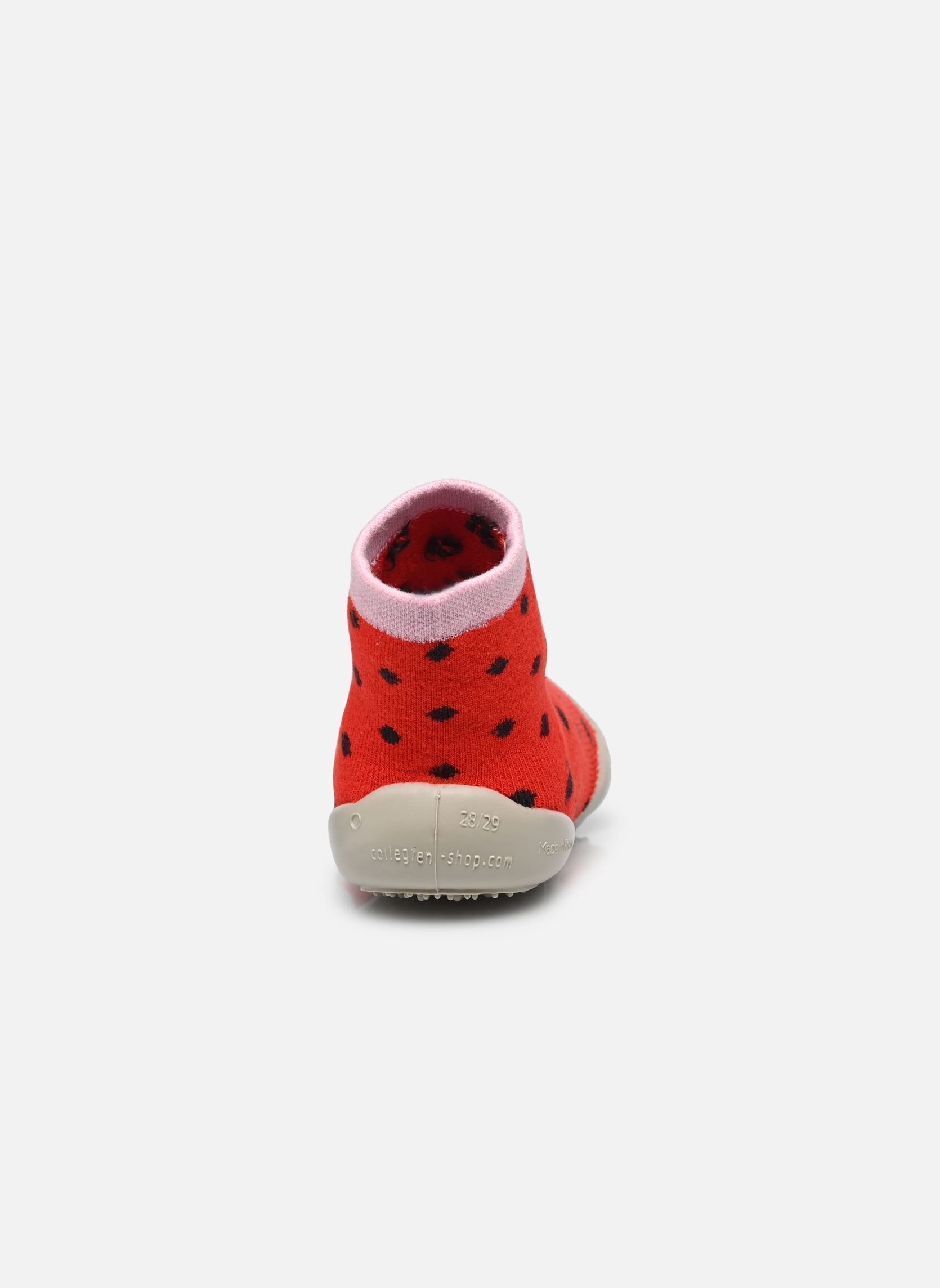 Chaussons Porte-Bonheur fille rouge Collégien Chaussons Porte-Bonheur fille rouge ROUGE