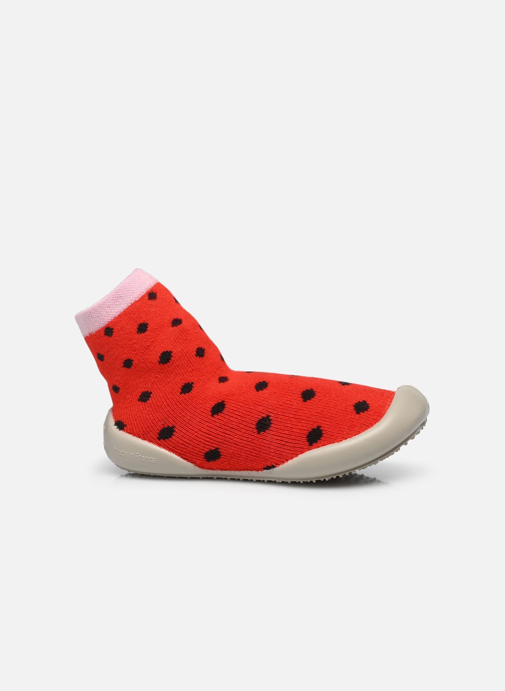 Chaussons Porte-Bonheur fille rouge Collégien Chaussons Porte-Bonheur fille rouge ROUGE