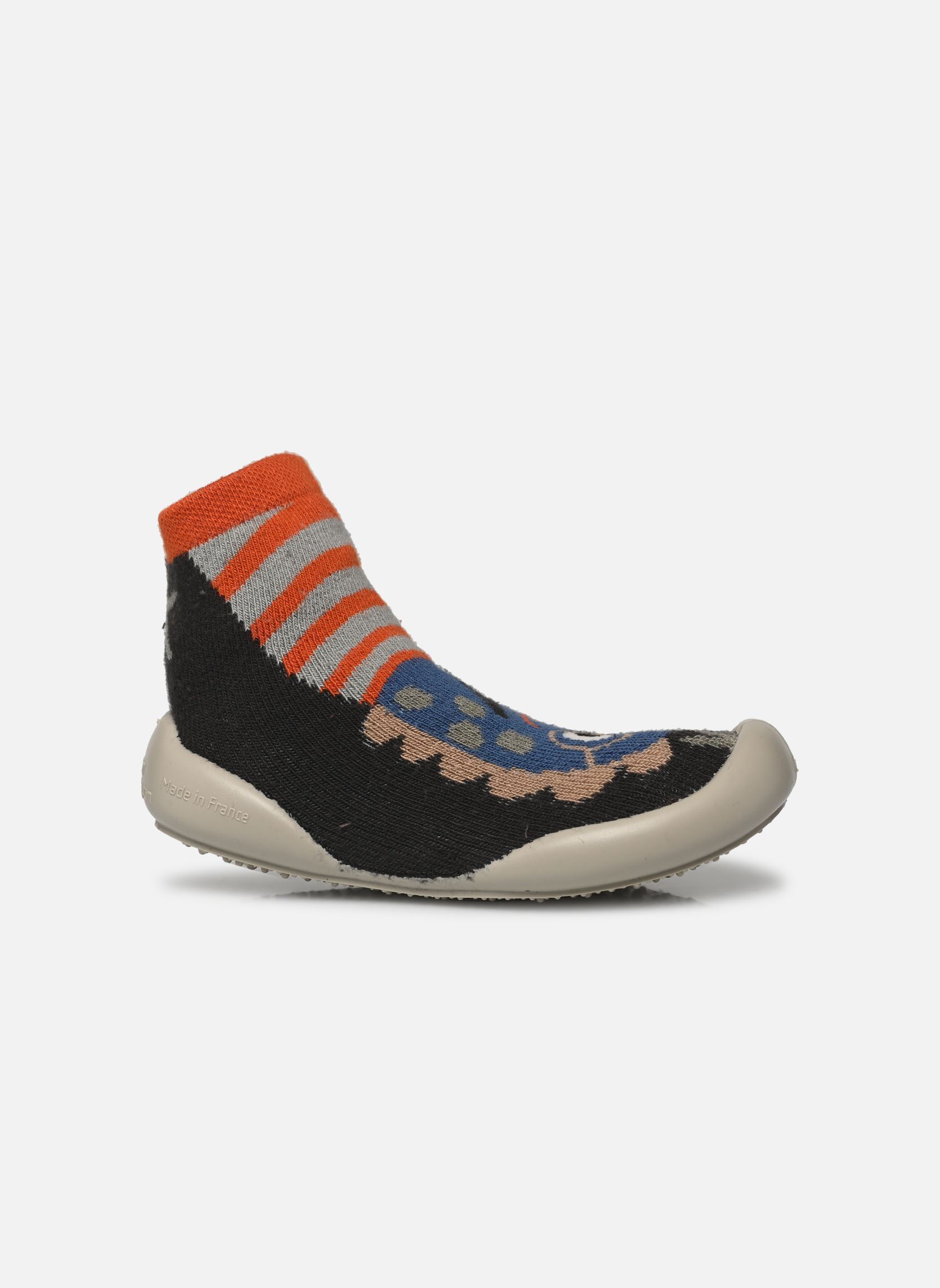 Chaussons Vélociraptor multicolore Collégien Chaussons Vélociraptor multicolore BLEU / NOIR