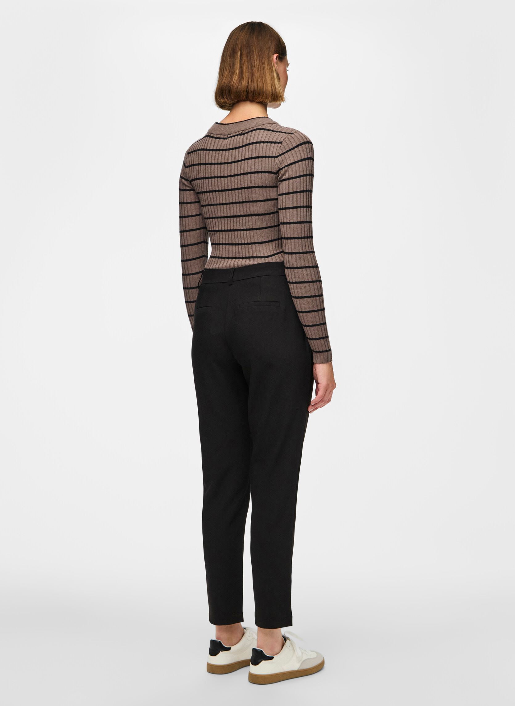 Pantalones Pcbosella Mw Ankle Pant Bc mujer negro Pieces Pantalones Pcbosella Mw Ankle Pant Bc mujer negro Black