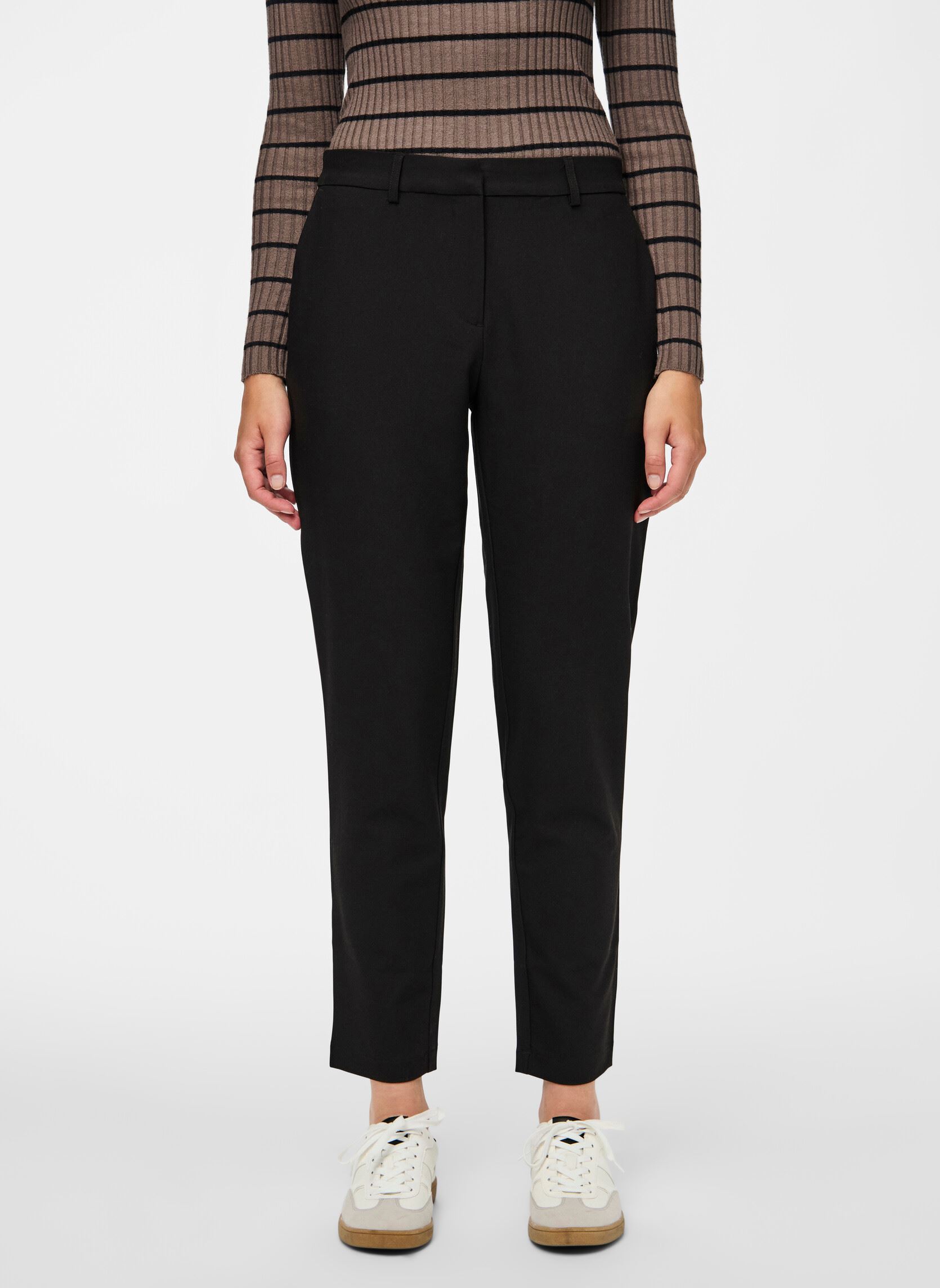 Pantalones Pcbosella Mw Ankle Pant Bc mujer negro Pieces Pantalones Pcbosella Mw Ankle Pant Bc mujer negro Black