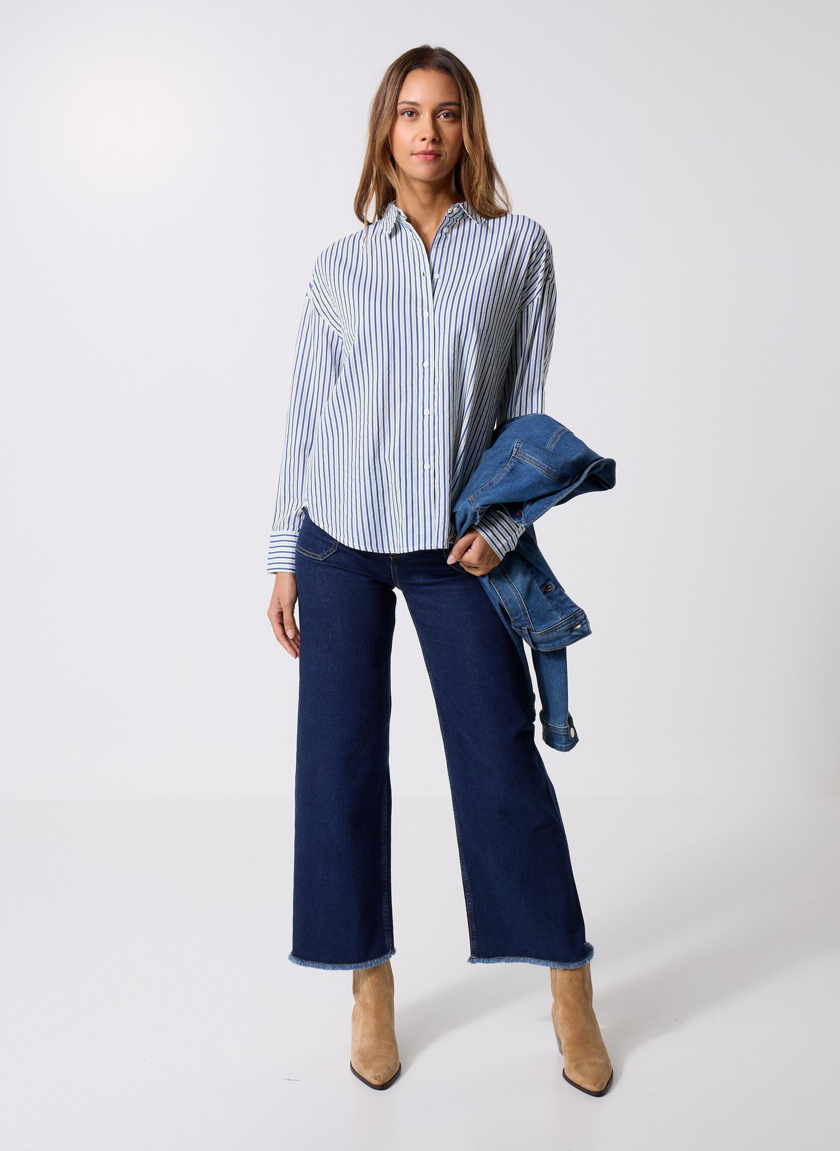 Chemises manches longues Pcjavier Ls Colorblock Shirt Wvn Fc Bc femme blanc Pieces Chemises manches longues Pcjavier Ls Colorblock Shirt Wvn Fc Bc femme blanc CLOUD DANCER