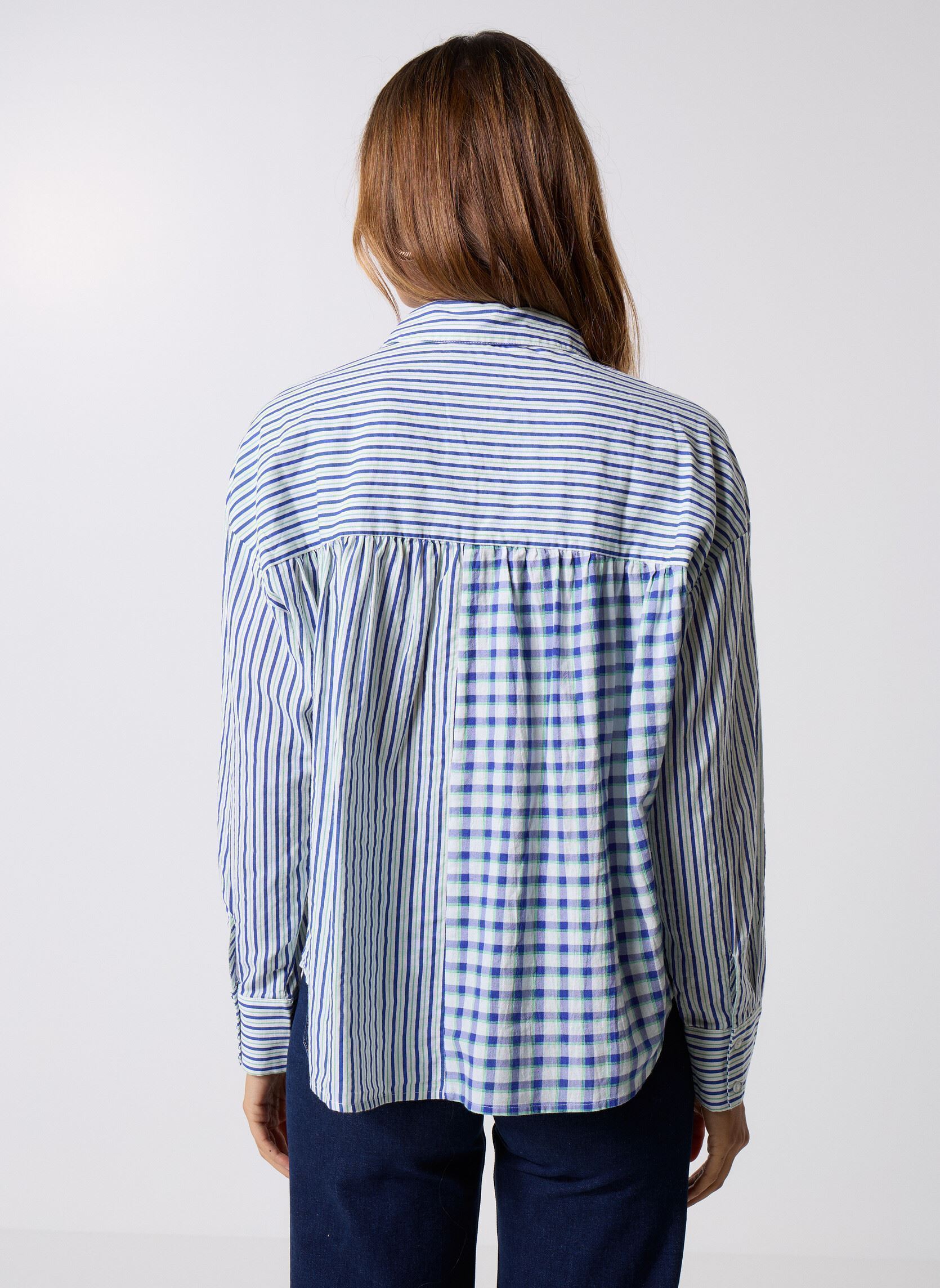 Chemises manches longues Pcjavier Ls Colorblock Shirt Wvn Fc Bc femme blanc Pieces Chemises manches longues Pcjavier Ls Colorblock Shirt Wvn Fc Bc femme blanc CLOUD DANCER