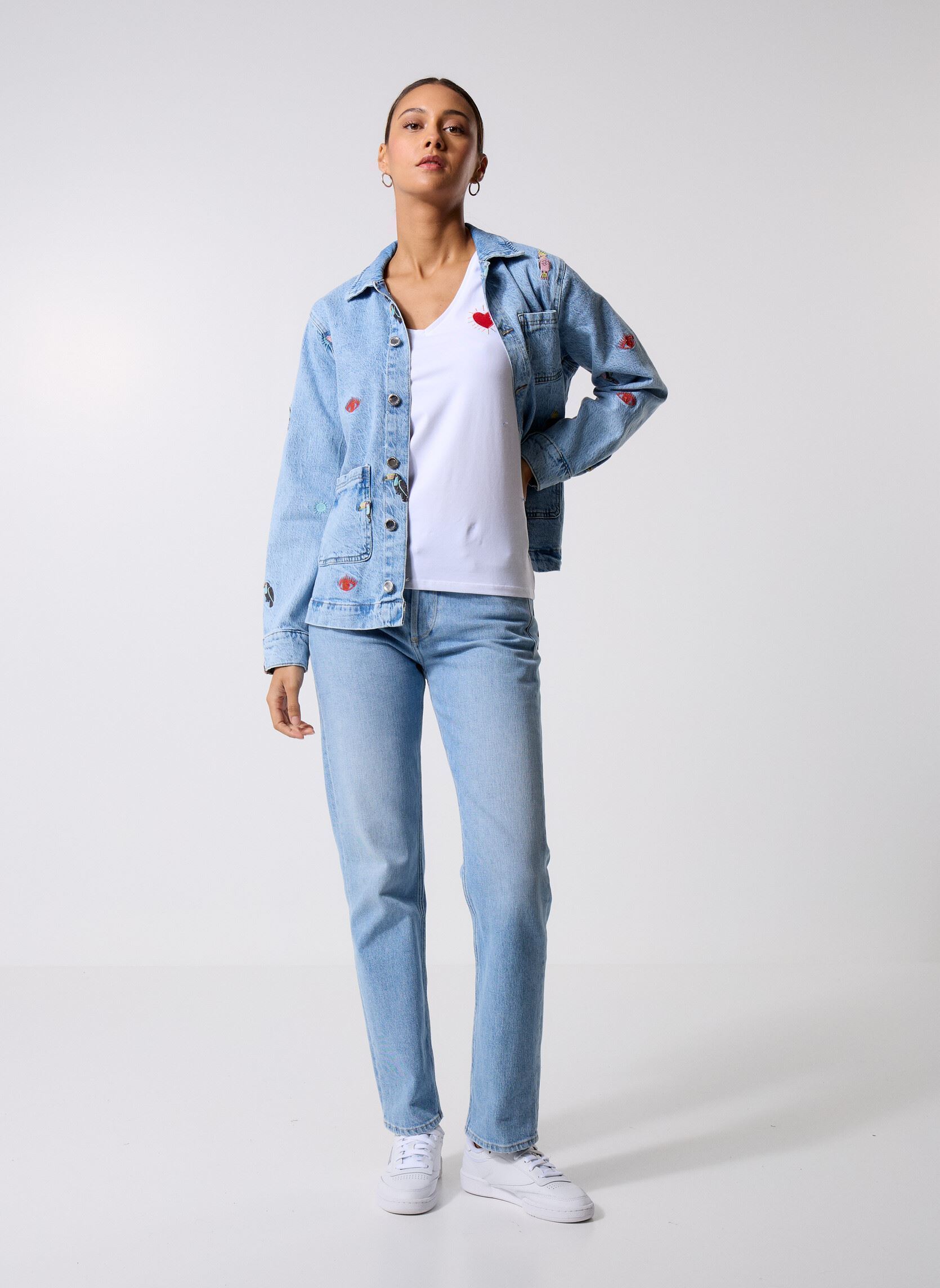Vestes en jean Pcjidi Ls Denim Shacket Mpa Bc femme bleu Pieces Vestes en jean Pcjidi Ls Denim Shacket Mpa Bc femme bleu Medium Blue Denim