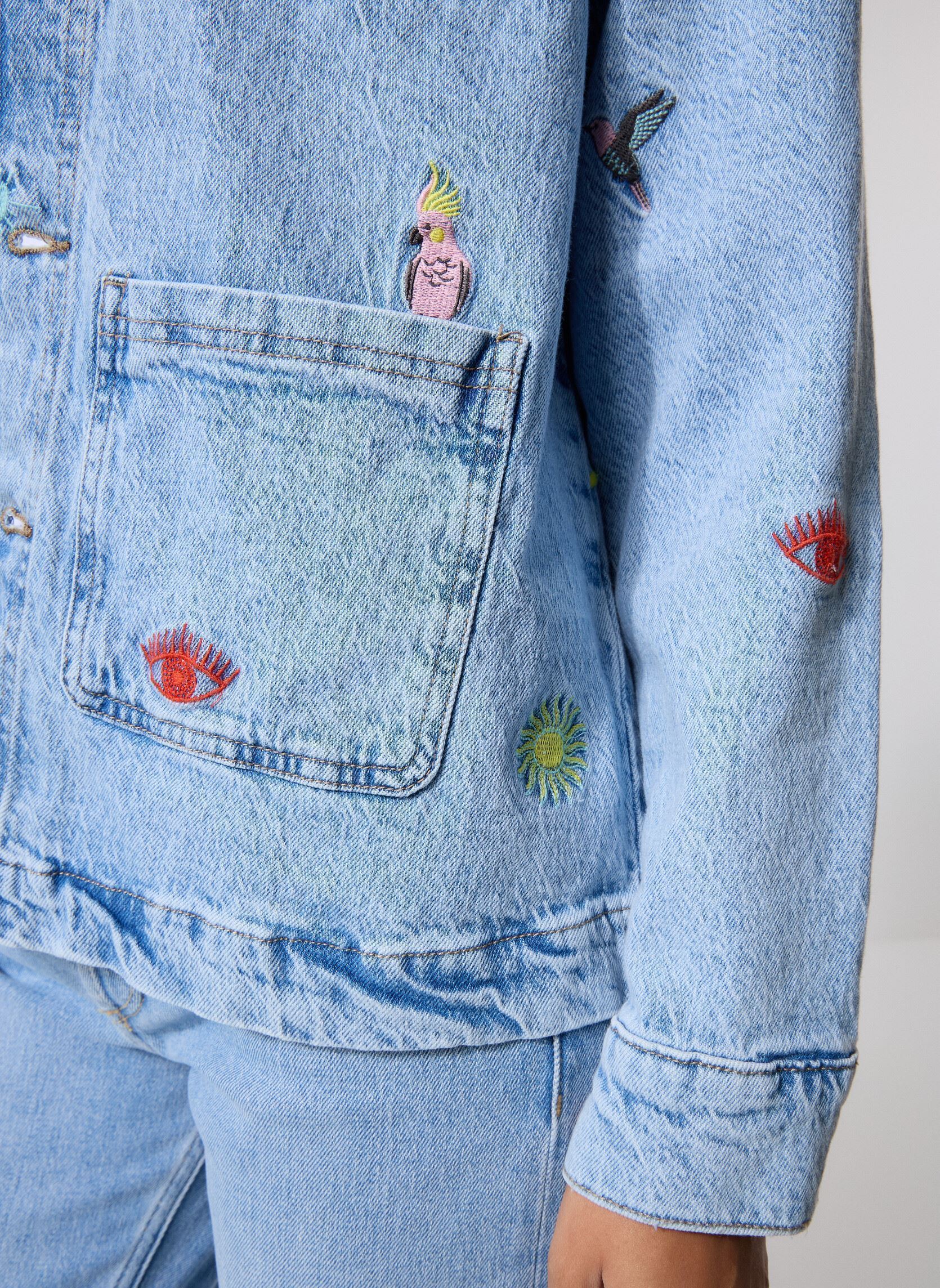 Vestes en jean Pcjidi Ls Denim Shacket Mpa Bc femme bleu Pieces Vestes en jean Pcjidi Ls Denim Shacket Mpa Bc femme bleu Medium Blue Denim