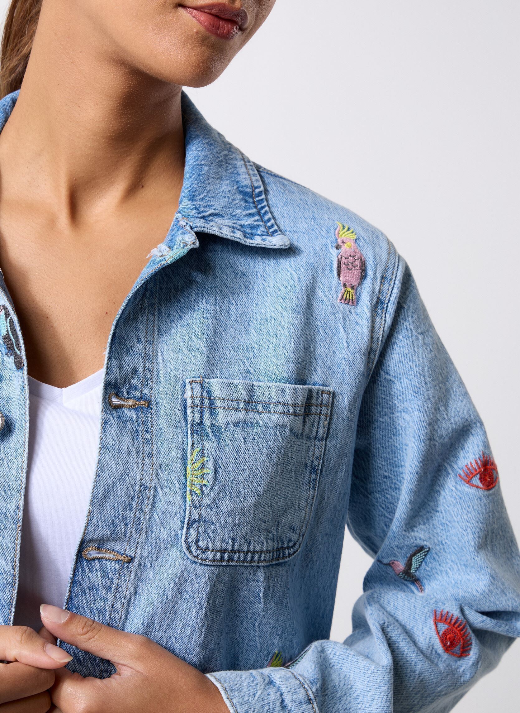 Vestes en jean Pcjidi Ls Denim Shacket Mpa Bc femme bleu Pieces Vestes en jean Pcjidi Ls Denim Shacket Mpa Bc femme bleu Medium Blue Denim