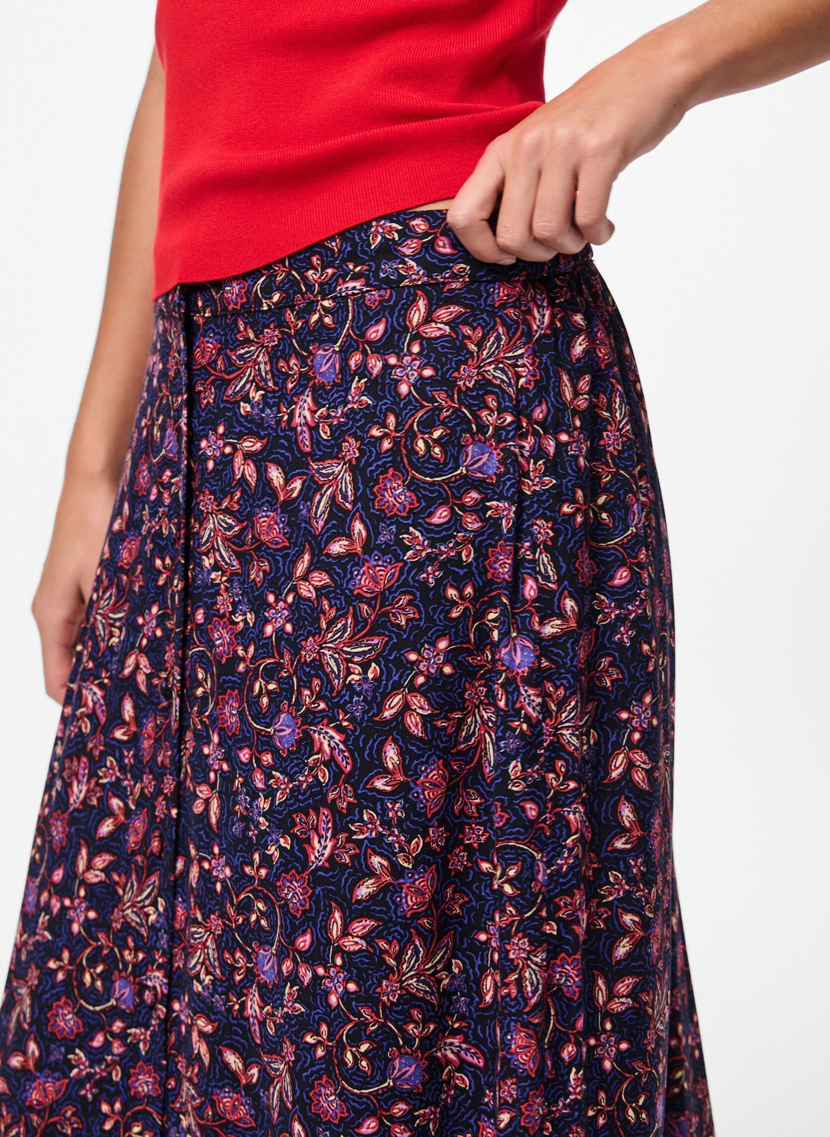 Midi-Röcke Pcjinera Mw Midi Skirt Wvn Bc damen schwarz Pieces Midi-Röcke Pcjinera Mw Midi Skirt Wvn Bc damen schwarz BLACK