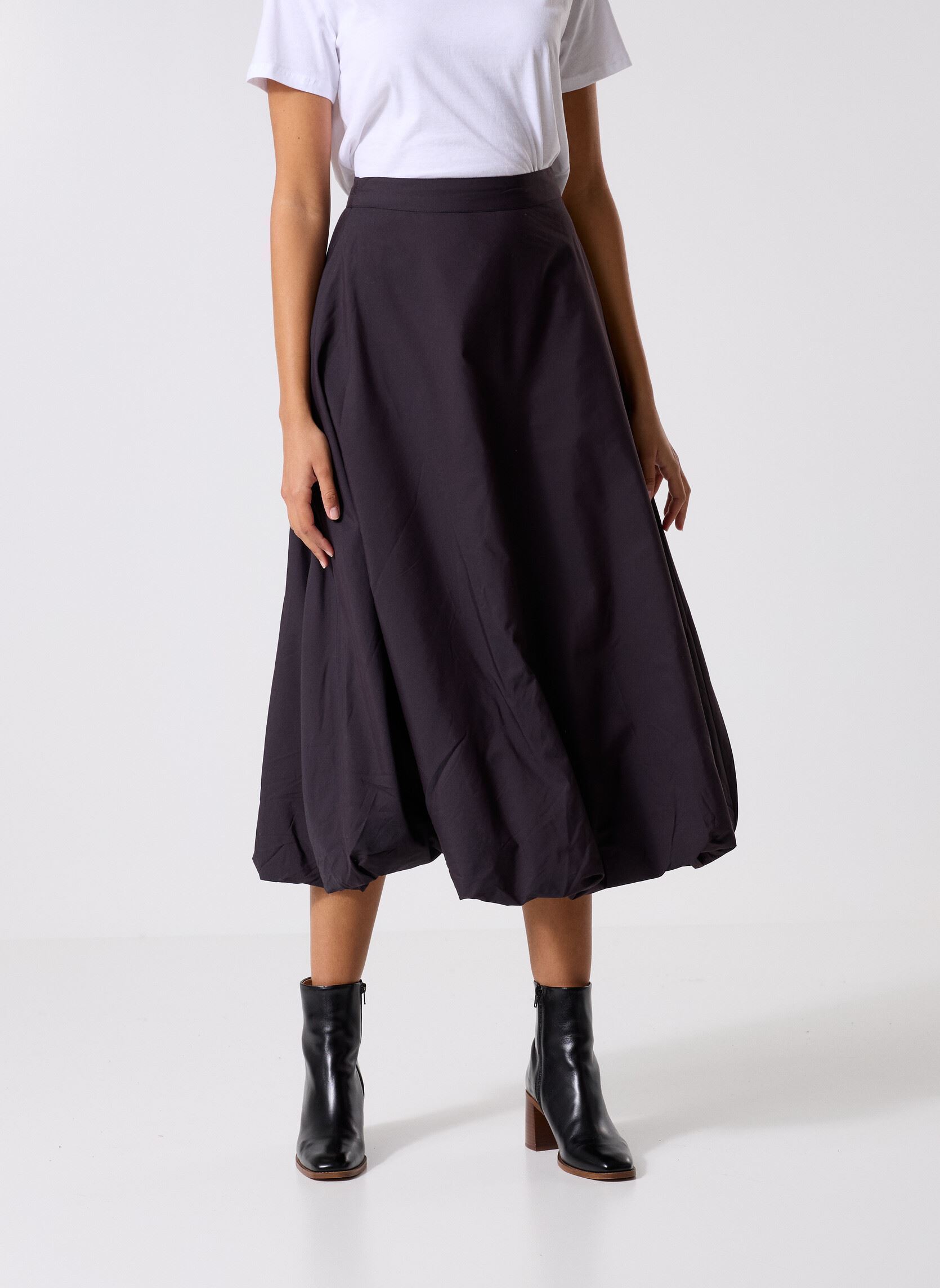 Faldas medianas Pcmauve Hw Ankle Skirt Wvn mujer negro Pieces Faldas medianas Pcmauve Hw Ankle Skirt Wvn mujer negro Black