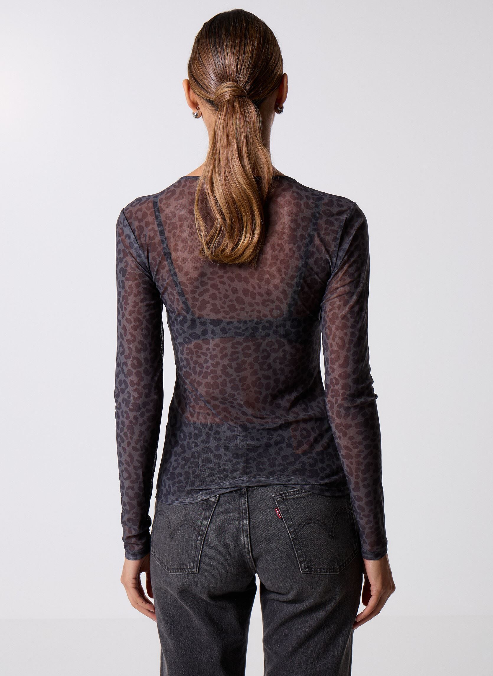 Langarm-T-Shirts Pcninni Ls Mesh Top Jrs Noos Bc damen schwarz Pieces Langarm-T-Shirts Pcninni Ls Mesh Top Jrs Noos Bc damen schwarz Black Leo