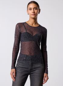 Langarm-T-Shirts Pcninni Ls Mesh Top Jrs Noos Bc damen schwarz Pieces Langarm-T-Shirts Pcninni Ls Mesh Top Jrs Noos Bc damen schwarz Black Leo