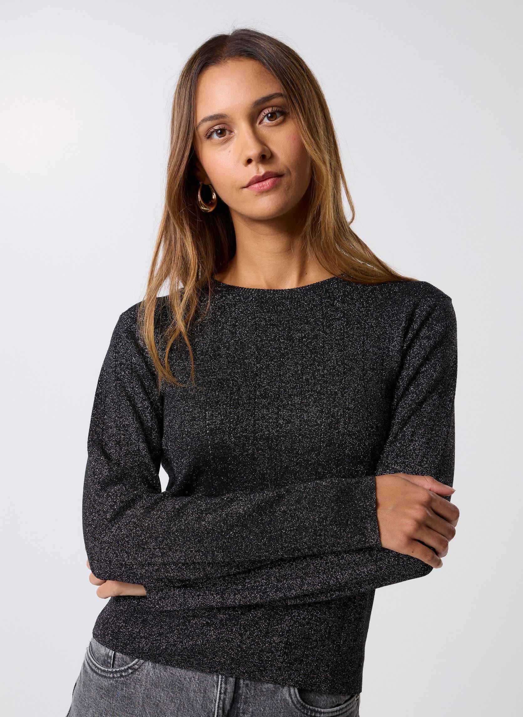 Blouses manches longues Pcsalima Ls O-Neck Knit Top Fc femme noir Pieces Blouses manches longues Pcsalima Ls O-Neck Knit Top Fc femme noir BLACK