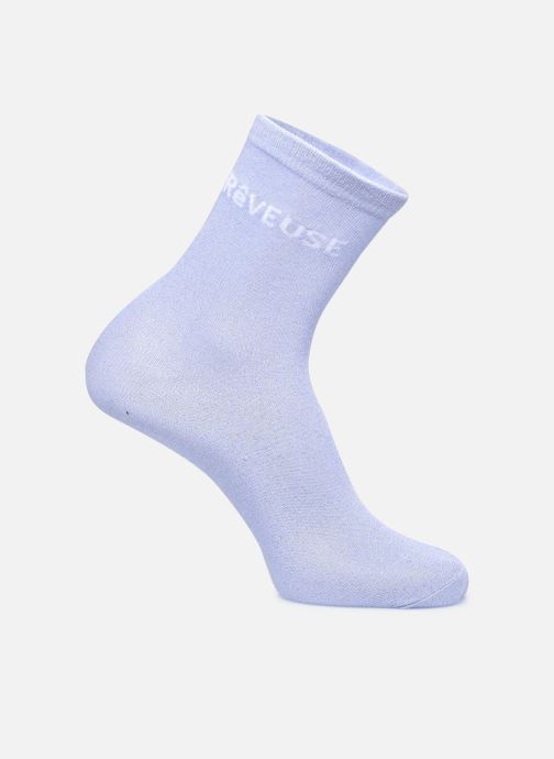 Pieces Chaussettes Pcsebby Long Glitter Statement Sock Noos femme violet