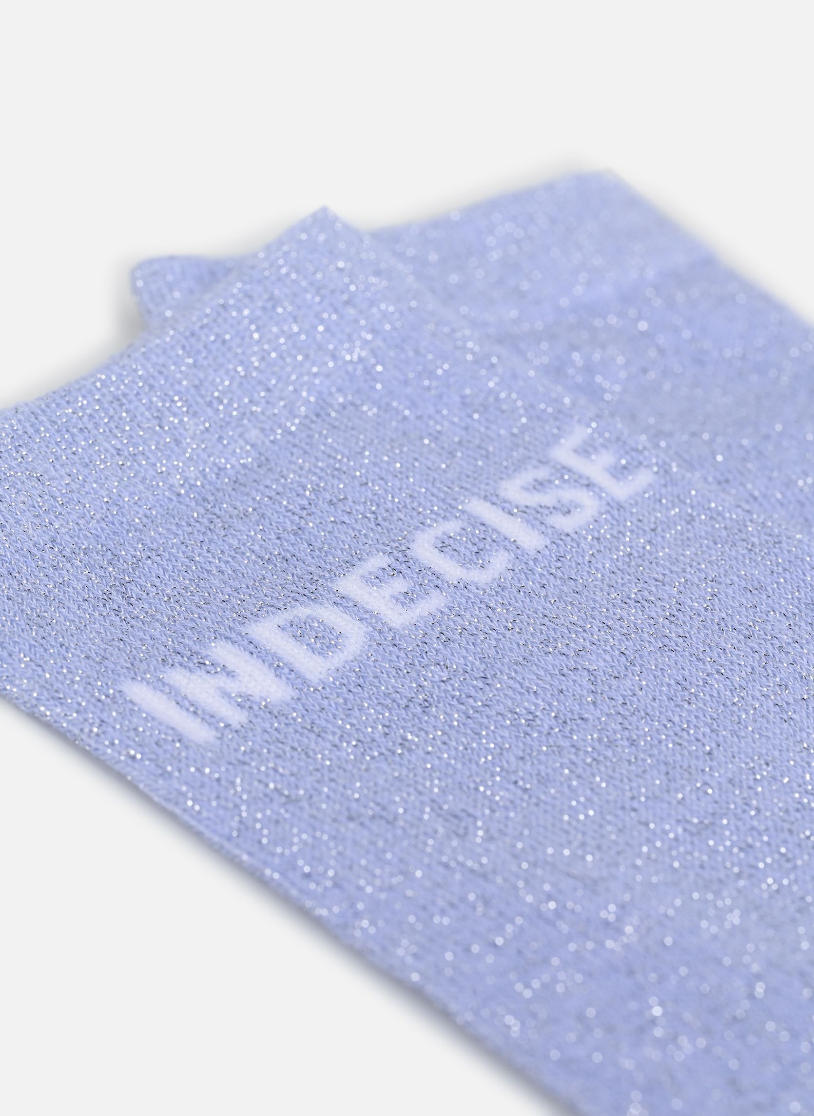 Chaussettes Pcsebby Long Glitter Statement Sock Noos femme violet Pieces Chaussettes Pcsebby Long Glitter Statement Sock Noos femme violet Baby Lavender Detail:INDECISE