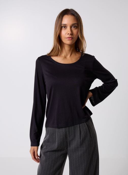 Pieces Tee-shirts manches longues Pcsophie Ls U-Neck Tee Jrs Bc femme noir
