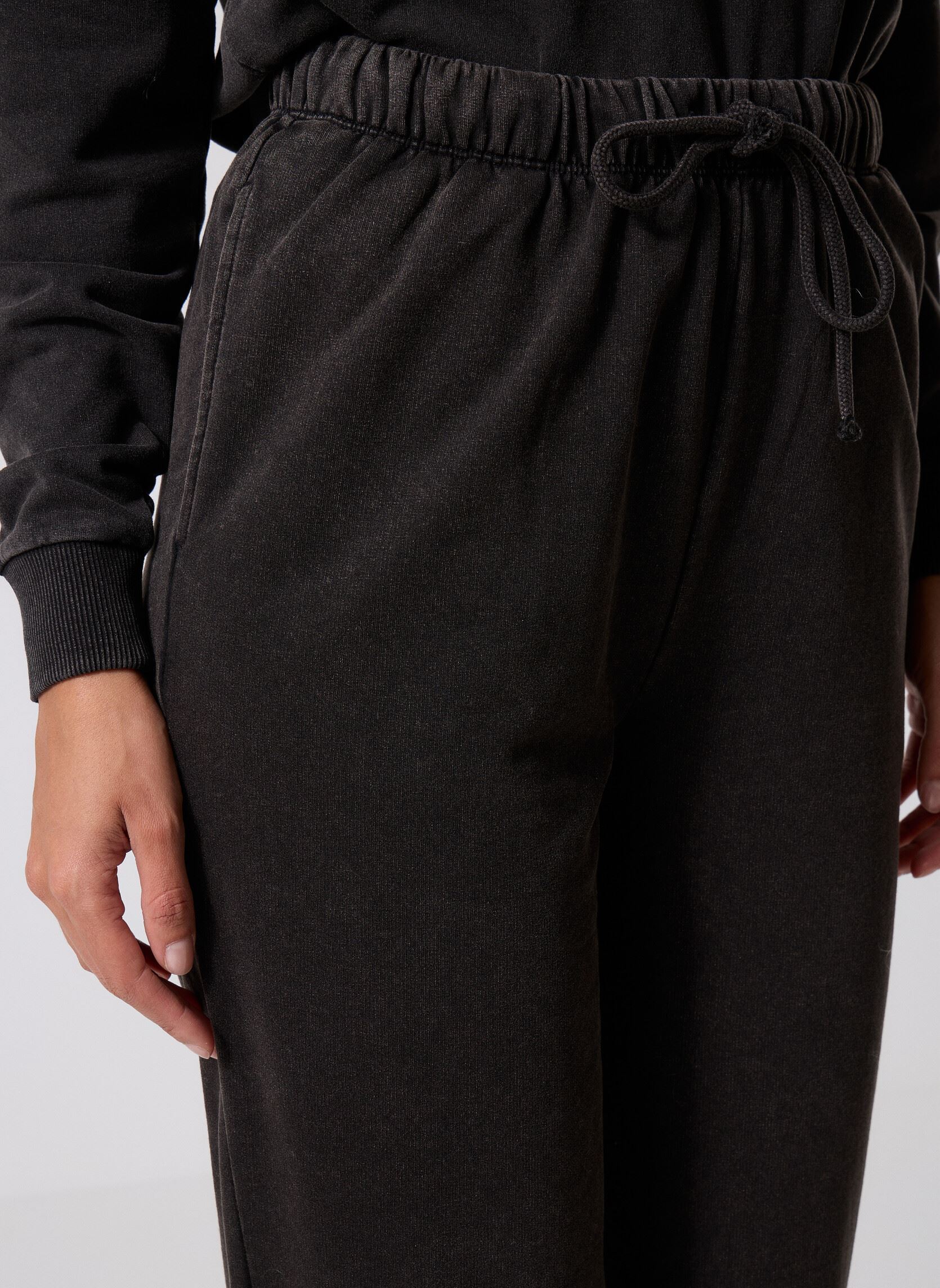 Bas de jogging Pcchilli Hw Washed Sweat Pants Noos Bc femme noir Pieces Bas de jogging Pcchilli Hw Washed Sweat Pants Noos Bc femme noir Black