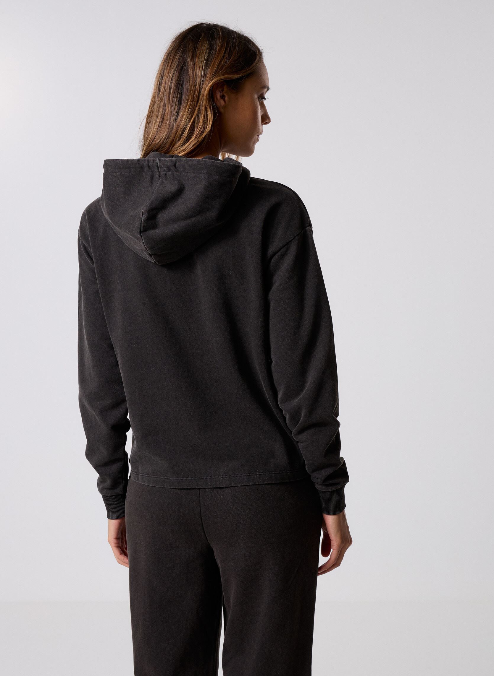 Sweats à capuche Pcchilli Ls Washed Sweat Hoodie Noos Bc femme noir Pieces Sweats à capuche Pcchilli Ls Washed Sweat Hoodie Noos Bc femme noir Black
