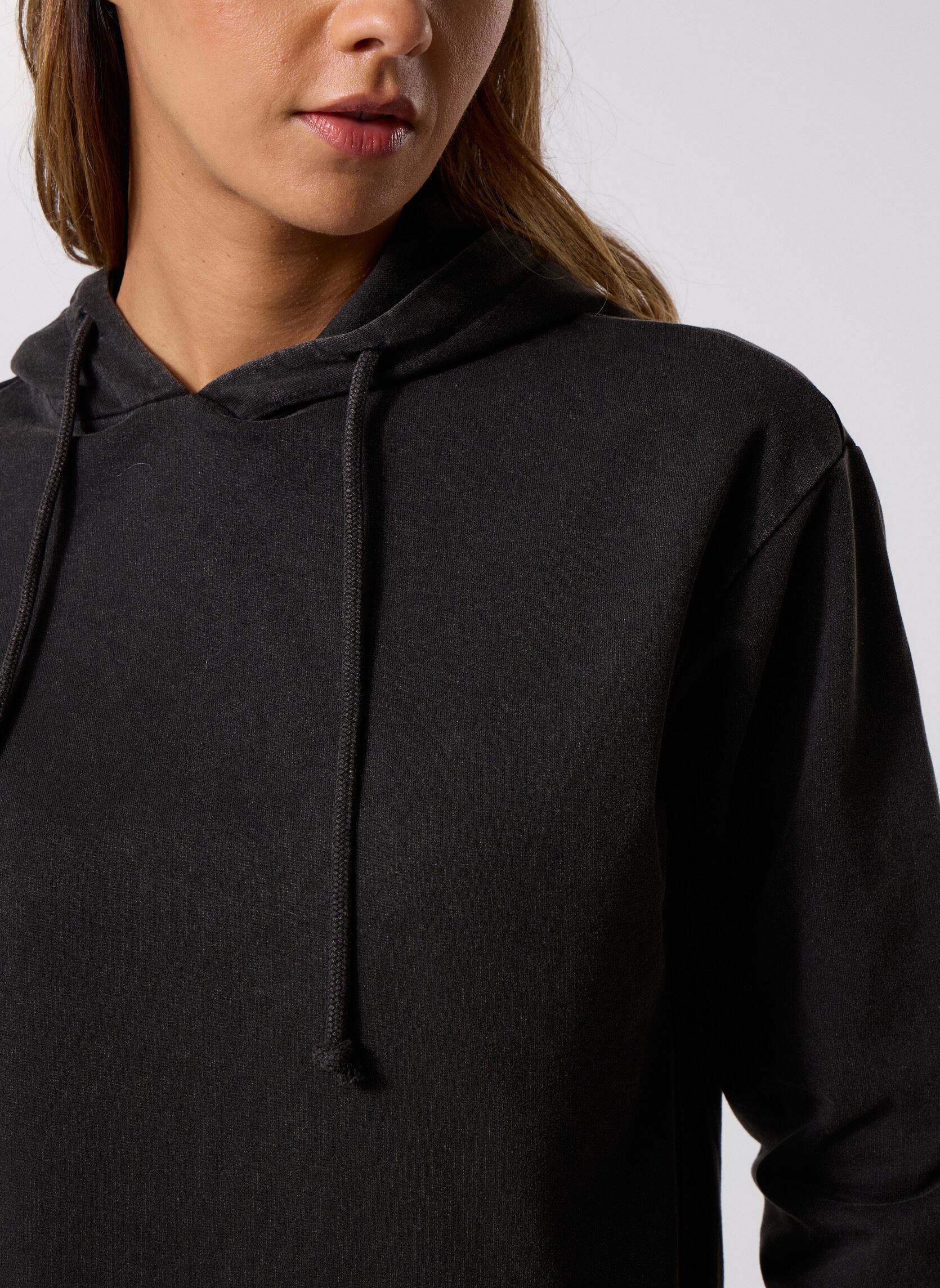 Sweats à capuche Pcchilli Ls Washed Sweat Hoodie Noos Bc femme noir Pieces Sweats à capuche Pcchilli Ls Washed Sweat Hoodie Noos Bc femme noir Black