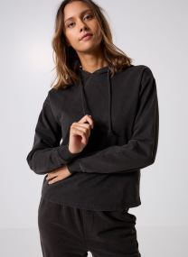 Sweats à capuche Pcchilli Ls Washed Sweat Hoodie Noos Bc femme noir Pieces Sweats à capuche Pcchilli Ls Washed Sweat Hoodie Noos Bc femme noir Black