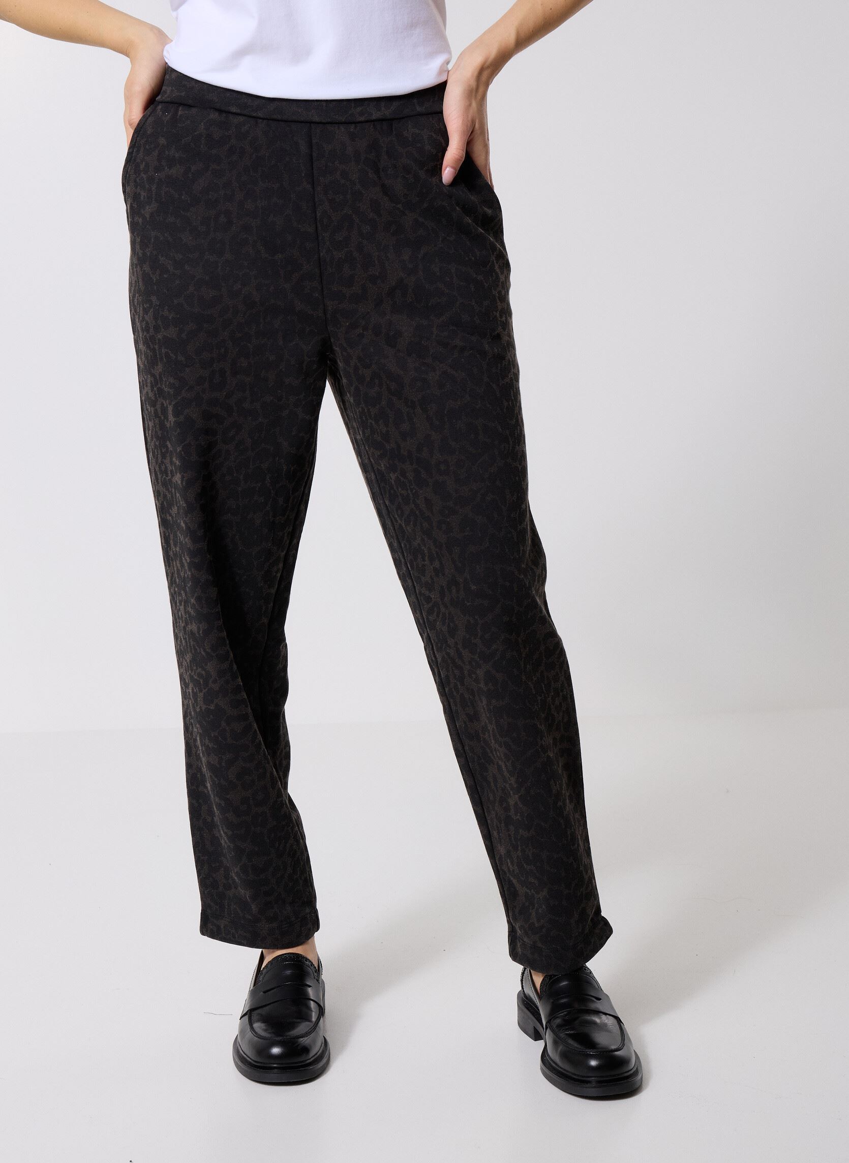 Pantaloni dritti Pcjackie Hw Jrs Ankle Pant Fc donna nero Pieces Pantaloni dritti Pcjackie Hw Jrs Ankle Pant Fc donna nero Black