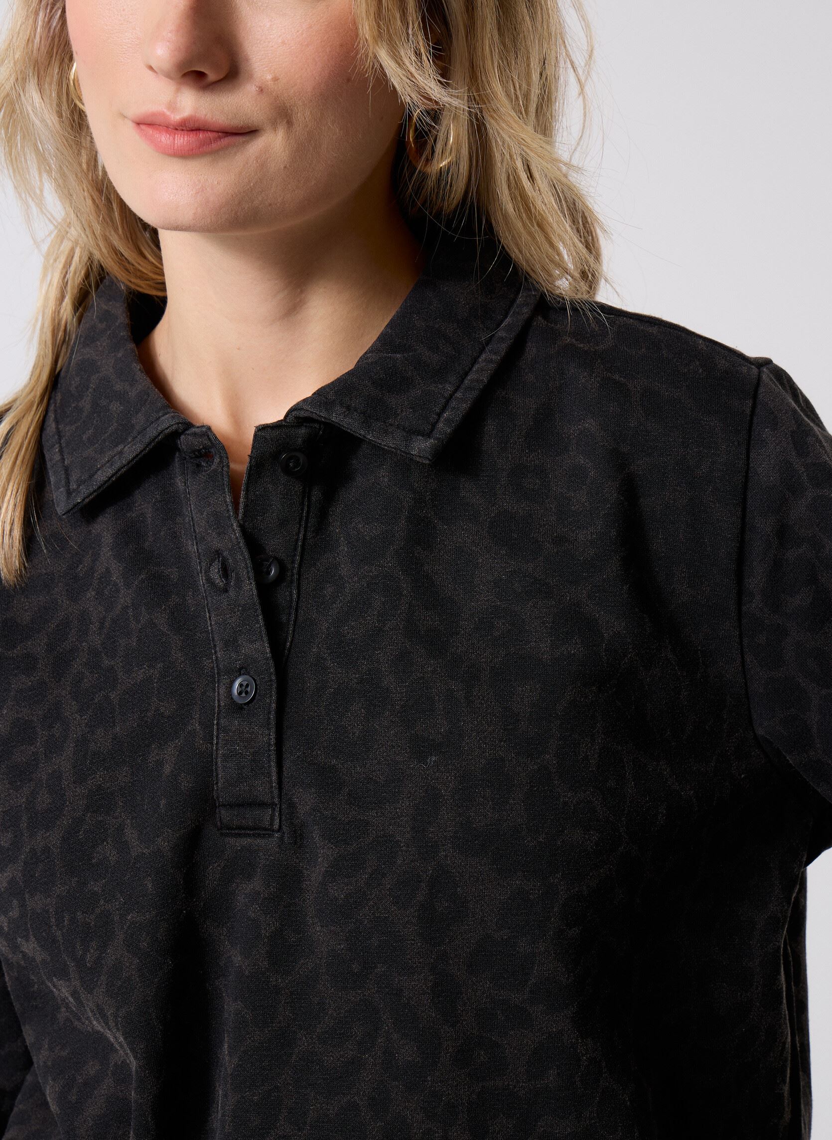 Langarm-Poloshirts Pcjackie Ls Jrs Polo Fc damen schwarz Pieces Langarm-Poloshirts Pcjackie Ls Jrs Polo Fc damen schwarz BLACK