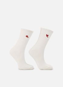 Chaussettes Pcjips Socks 2 Pack Mpa Fp femme blanc