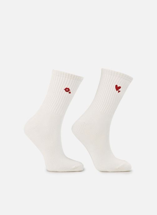 Pieces Sokken Pcjips Socks 2 Pack Mpa Fp dames wit