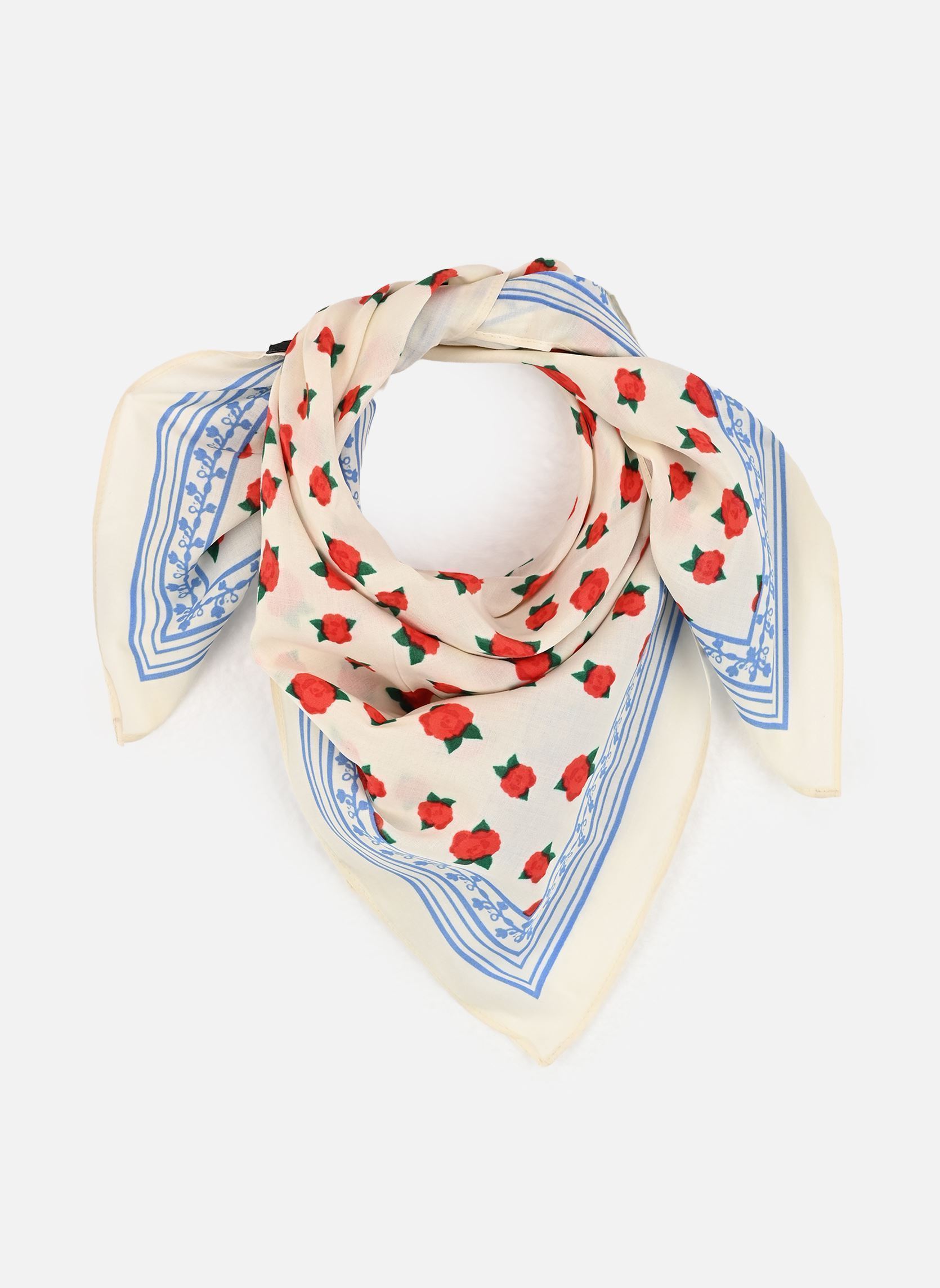 Foulards Pcjise Square Scarf Mpa femme blanc Pieces Foulards Pcjise Square Scarf Mpa femme blanc Cloud Dancer