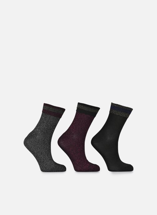Pieces Sokken Pcjoley Glitter Socks 3-Pack dames zwart