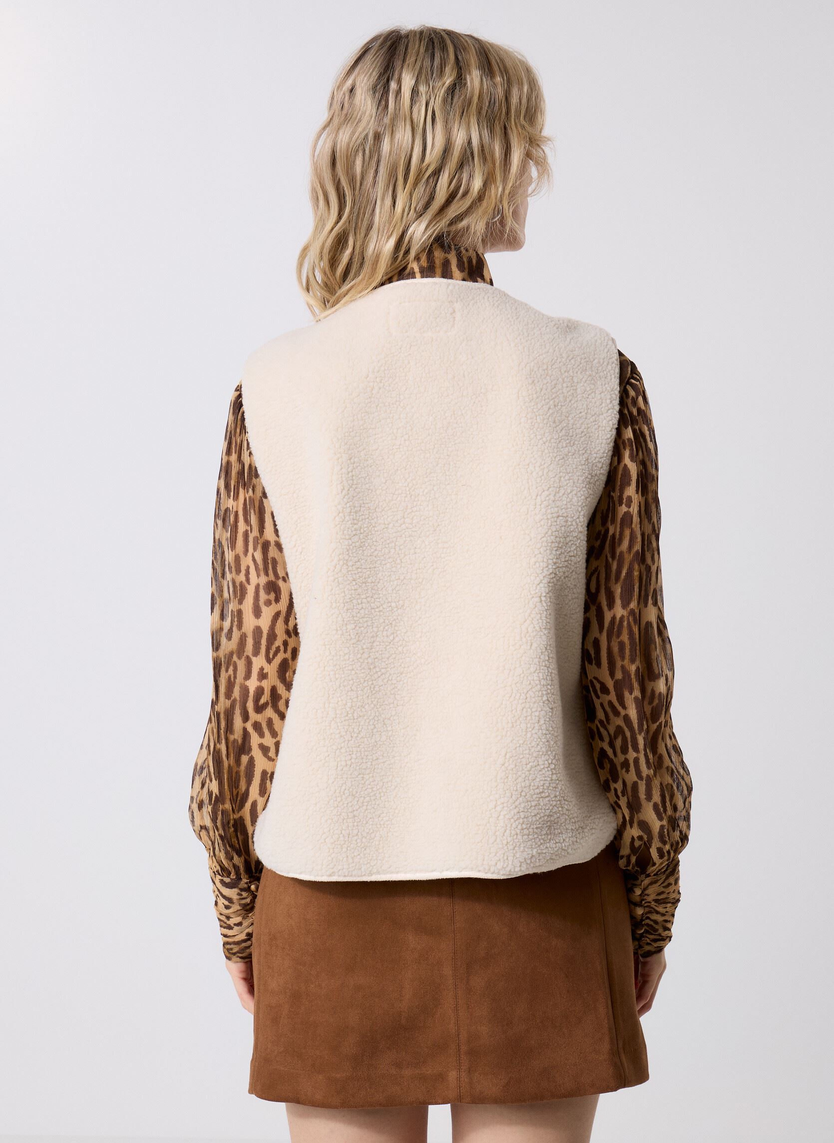 Westen Pcjune Teddy Vest Bc damen weiß Pieces Westen Pcjune Teddy Vest Bc damen weiß Birch